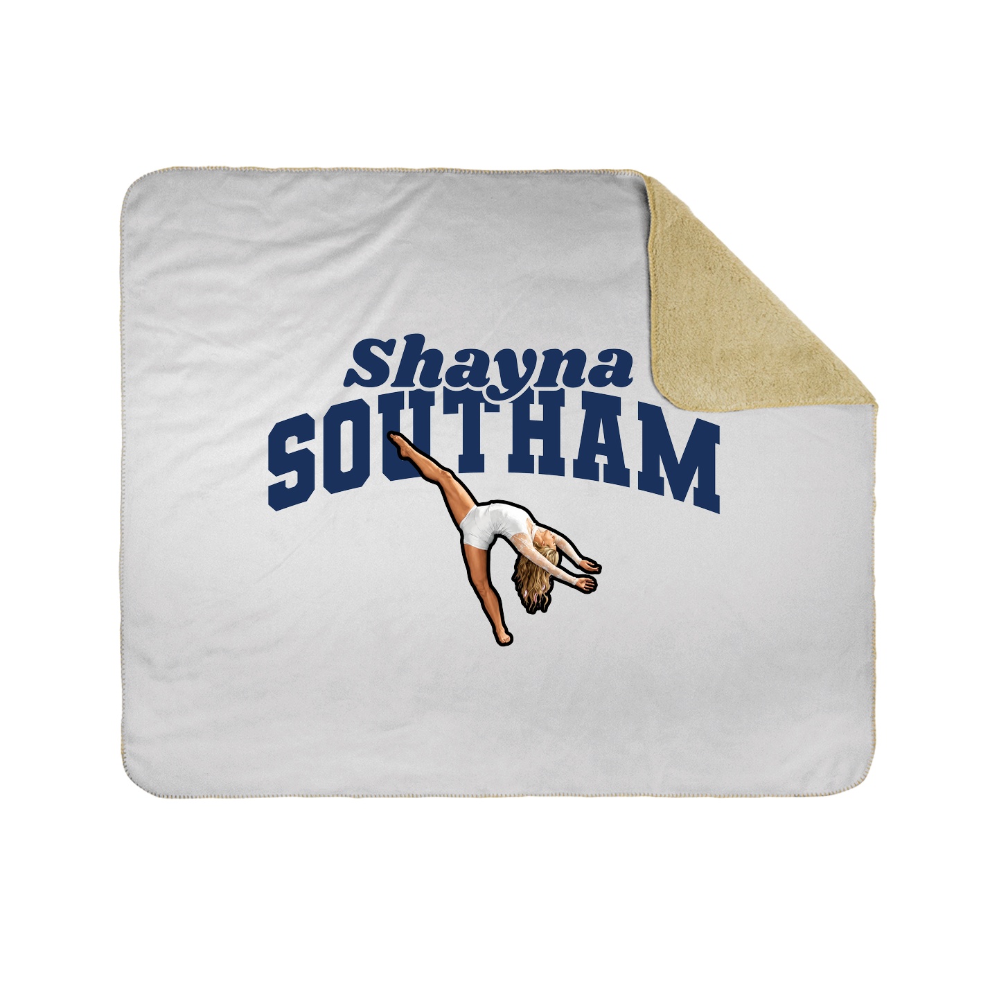 Throw Blanket — Signature Arch in White