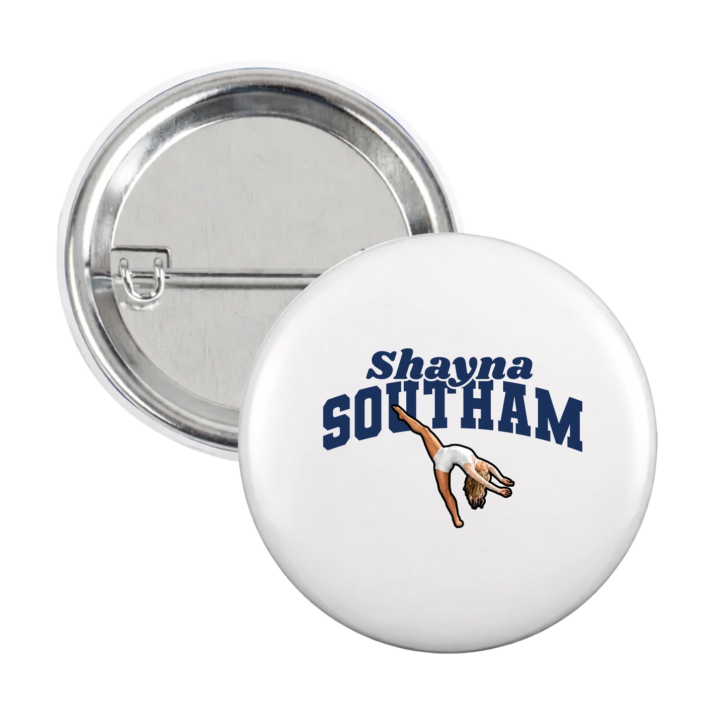 Game Day Button — Signature Arch in White