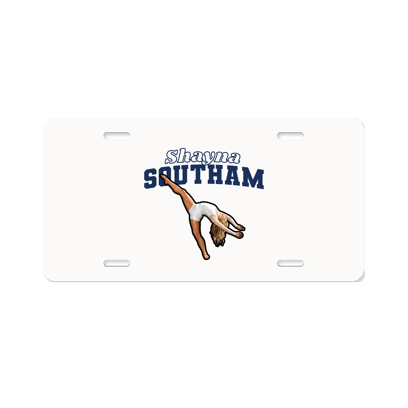 License Plate — Name Arch in Classic