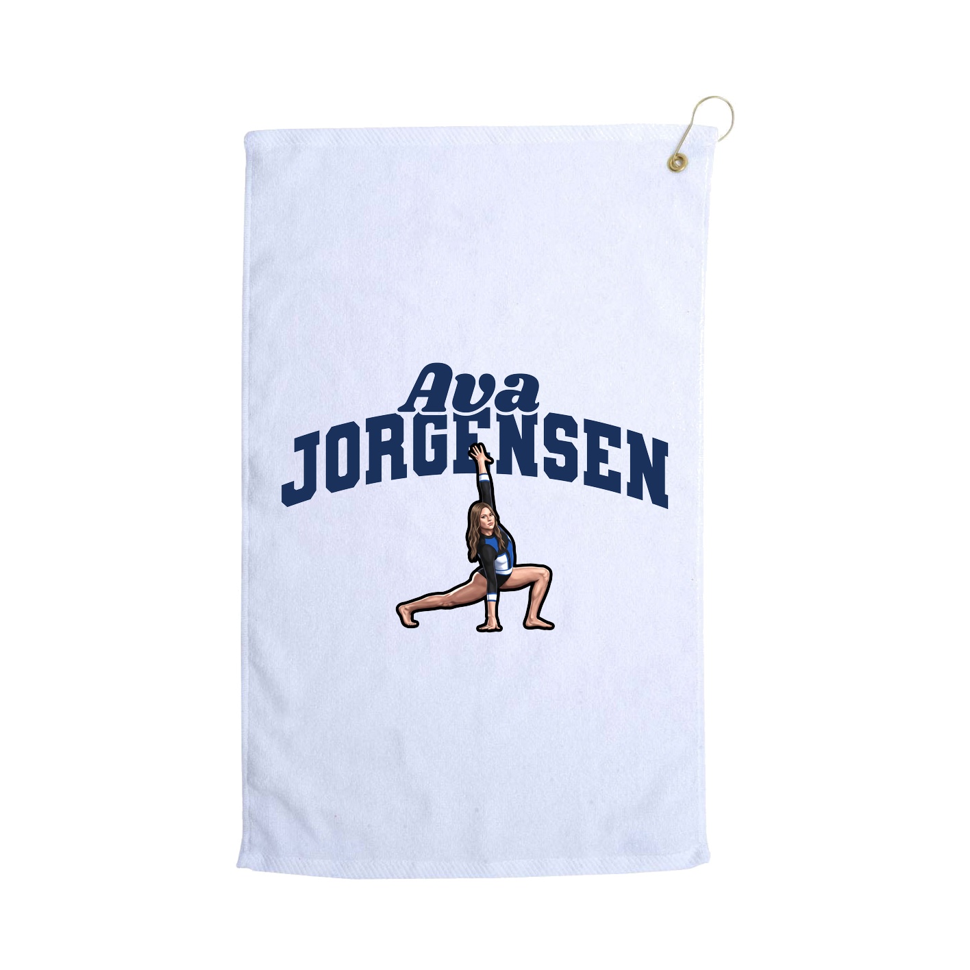Golf Towel — Signature Arch in White