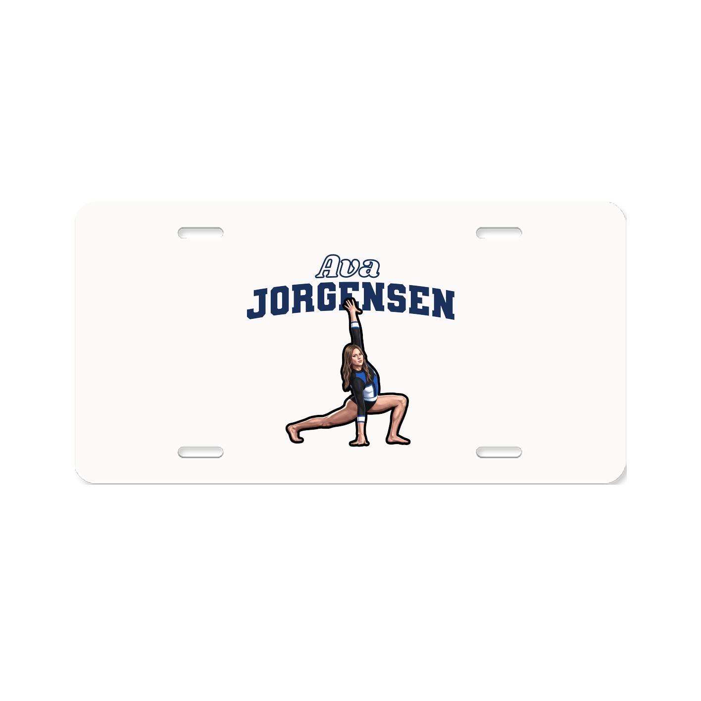 License Plate — Name Arch in Classic