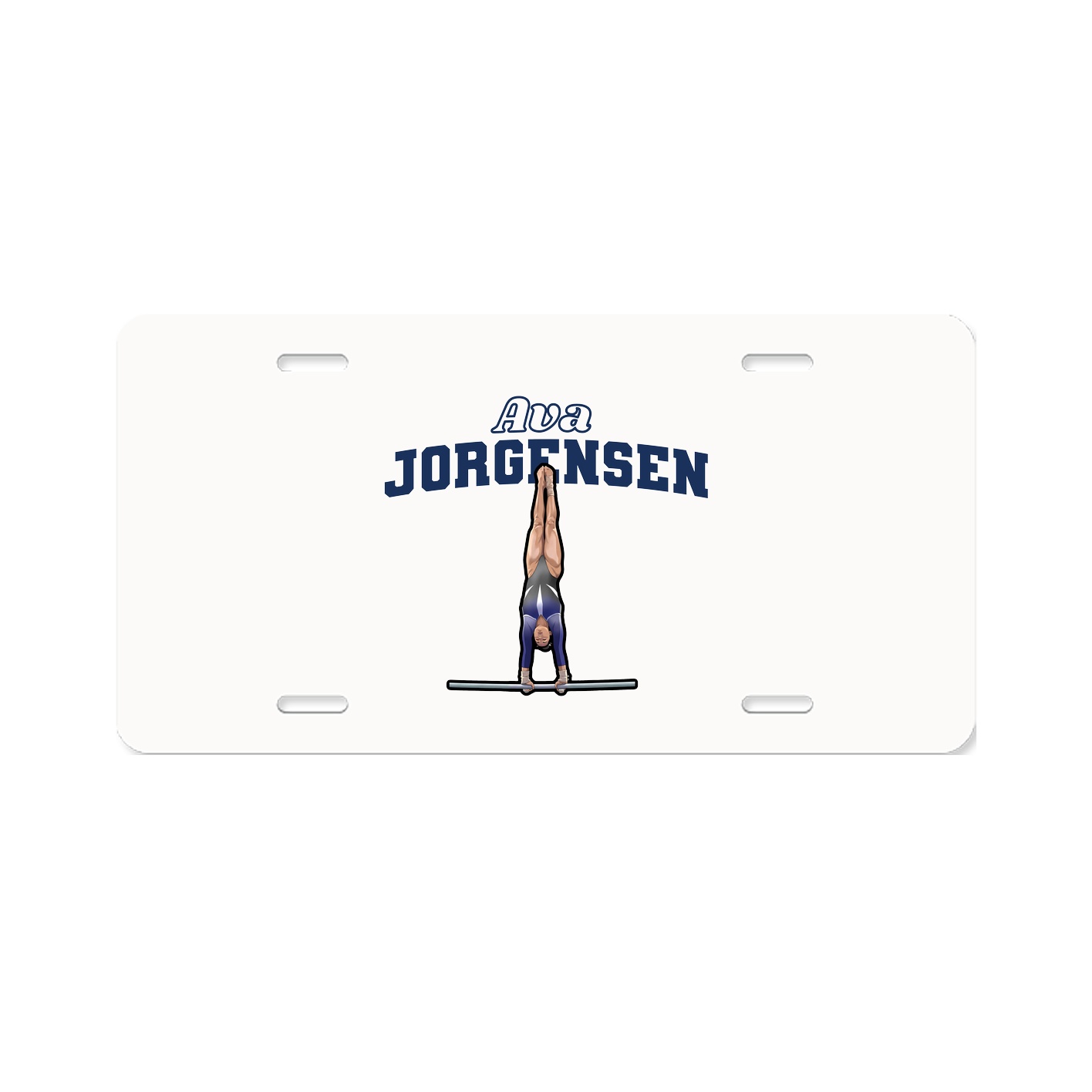 License Plate — Name Arch in Classic