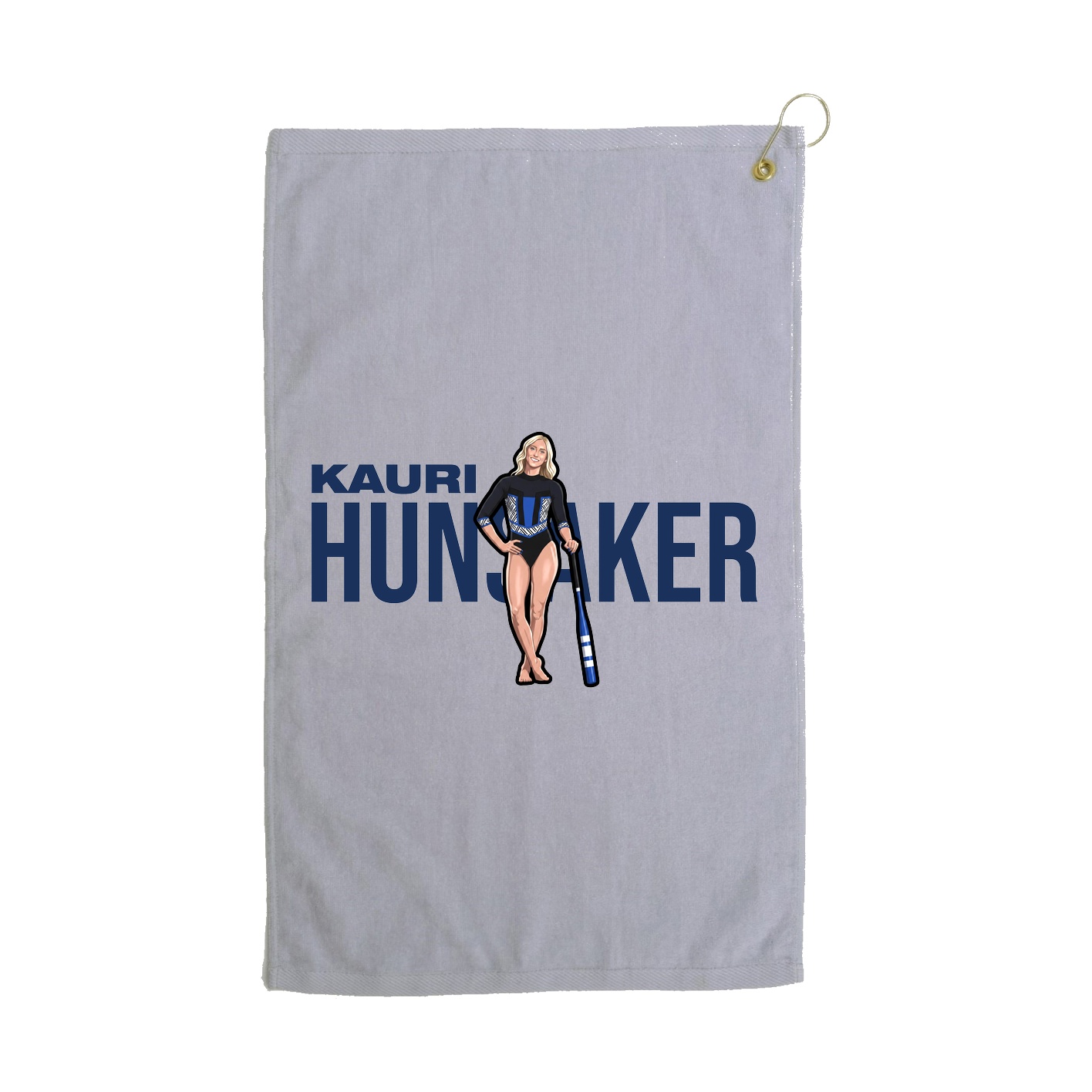 Golf Towel — Player Name in Grey