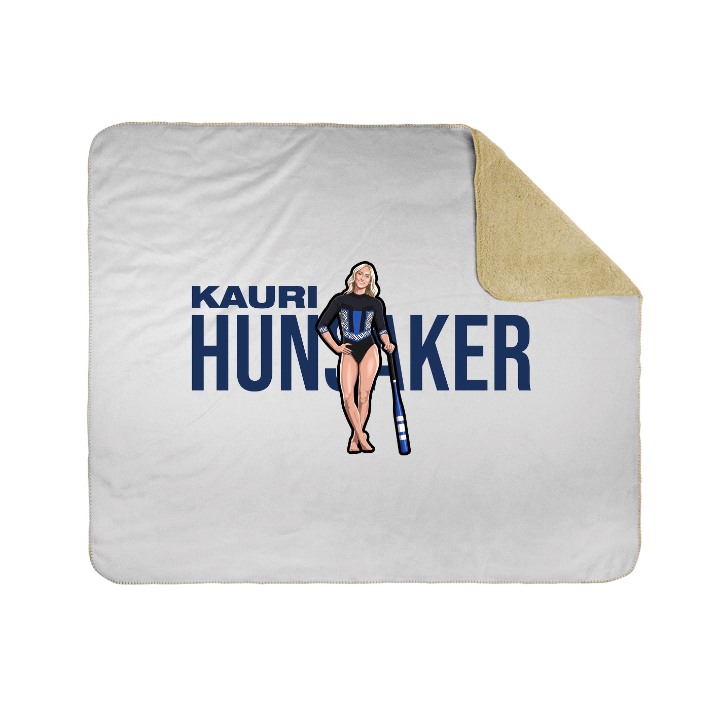 Throw Blanket — Player Name in White
