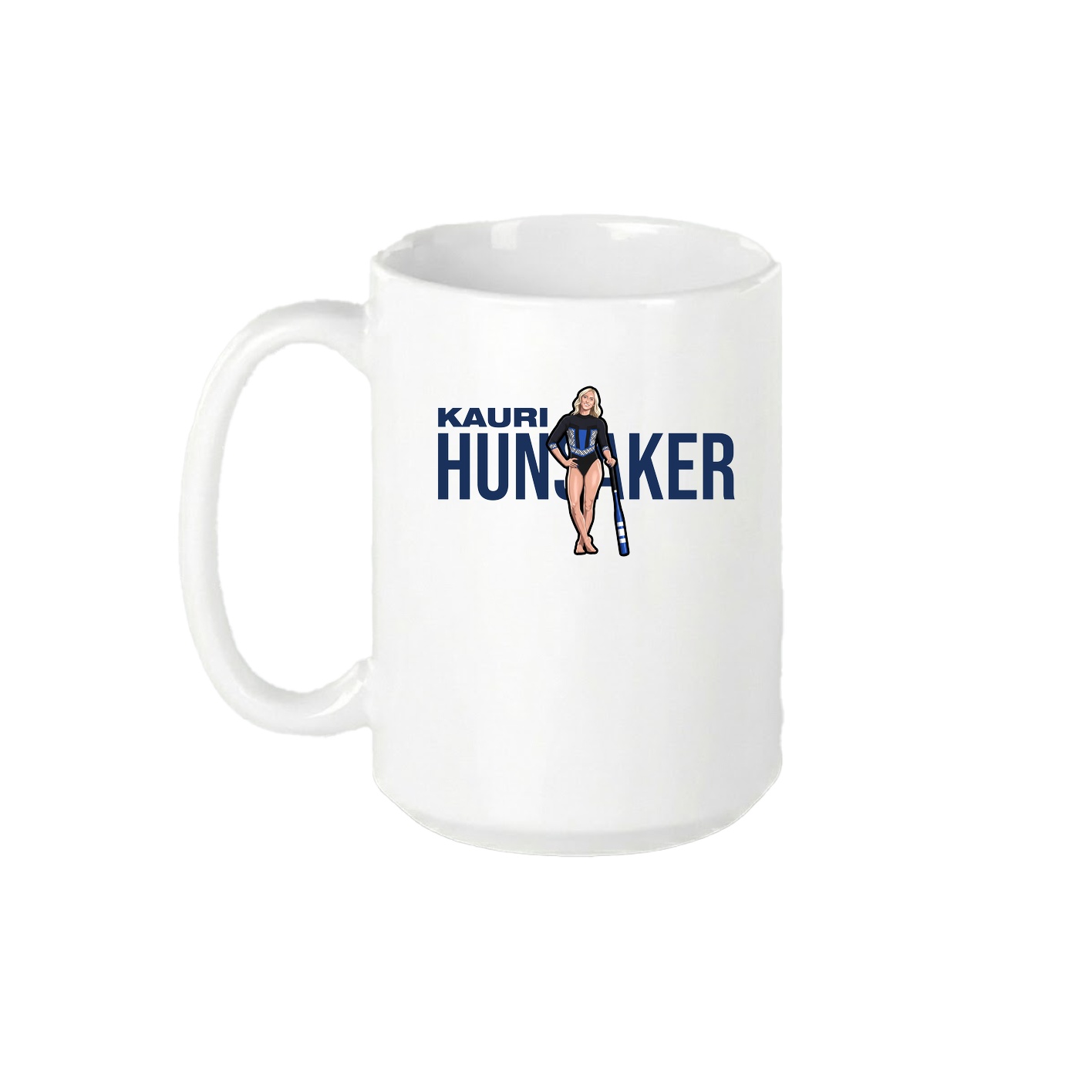 15oz Coffee Mug — Player Name in White