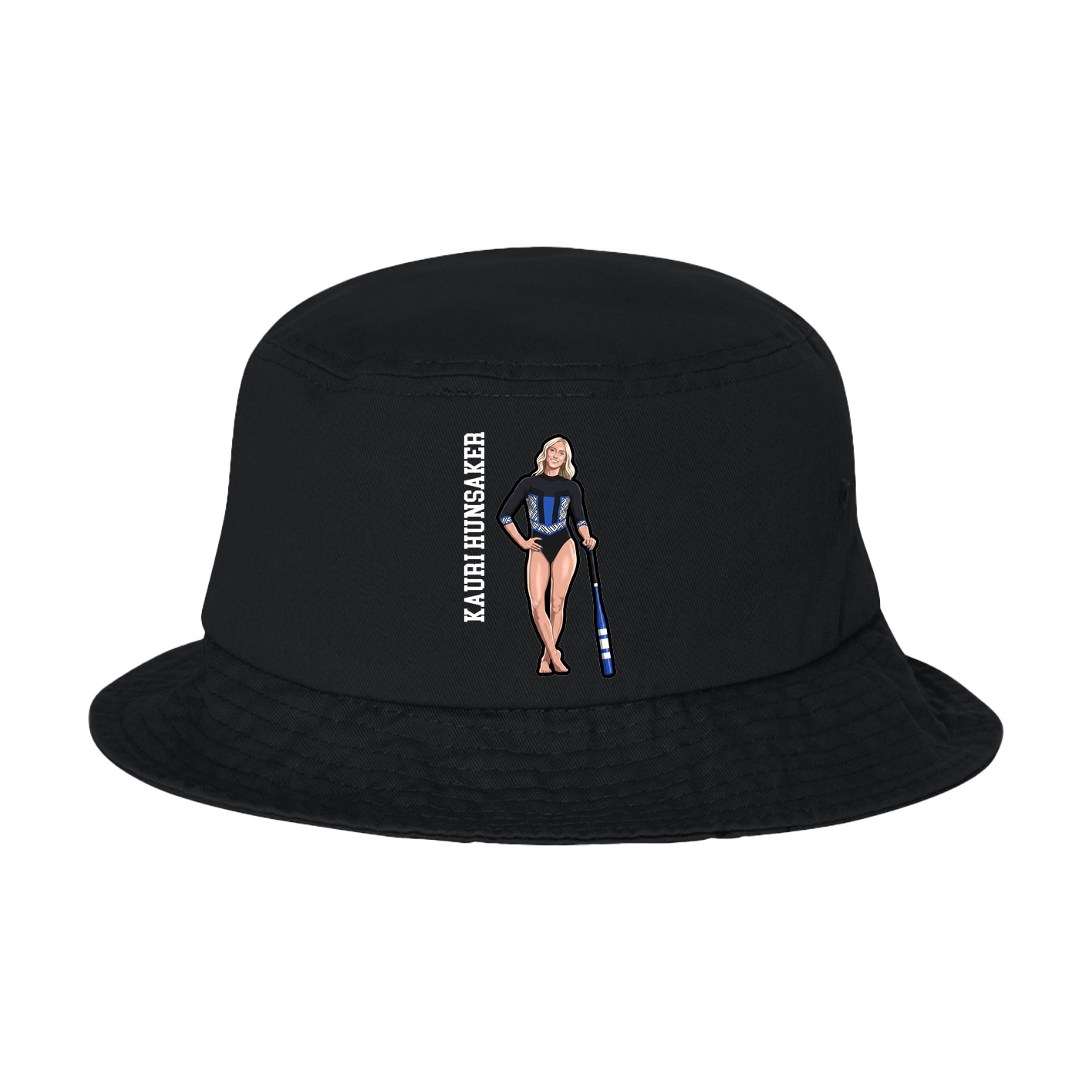 Bucket Cap — Name Vertical in Black