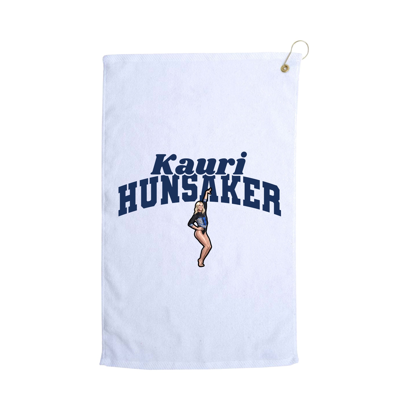 Golf Towel — Signature Arch in White