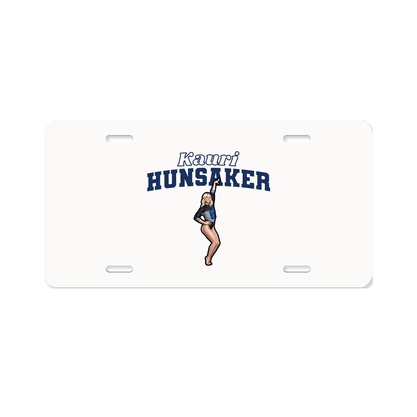 License Plate — Name Arch in Classic