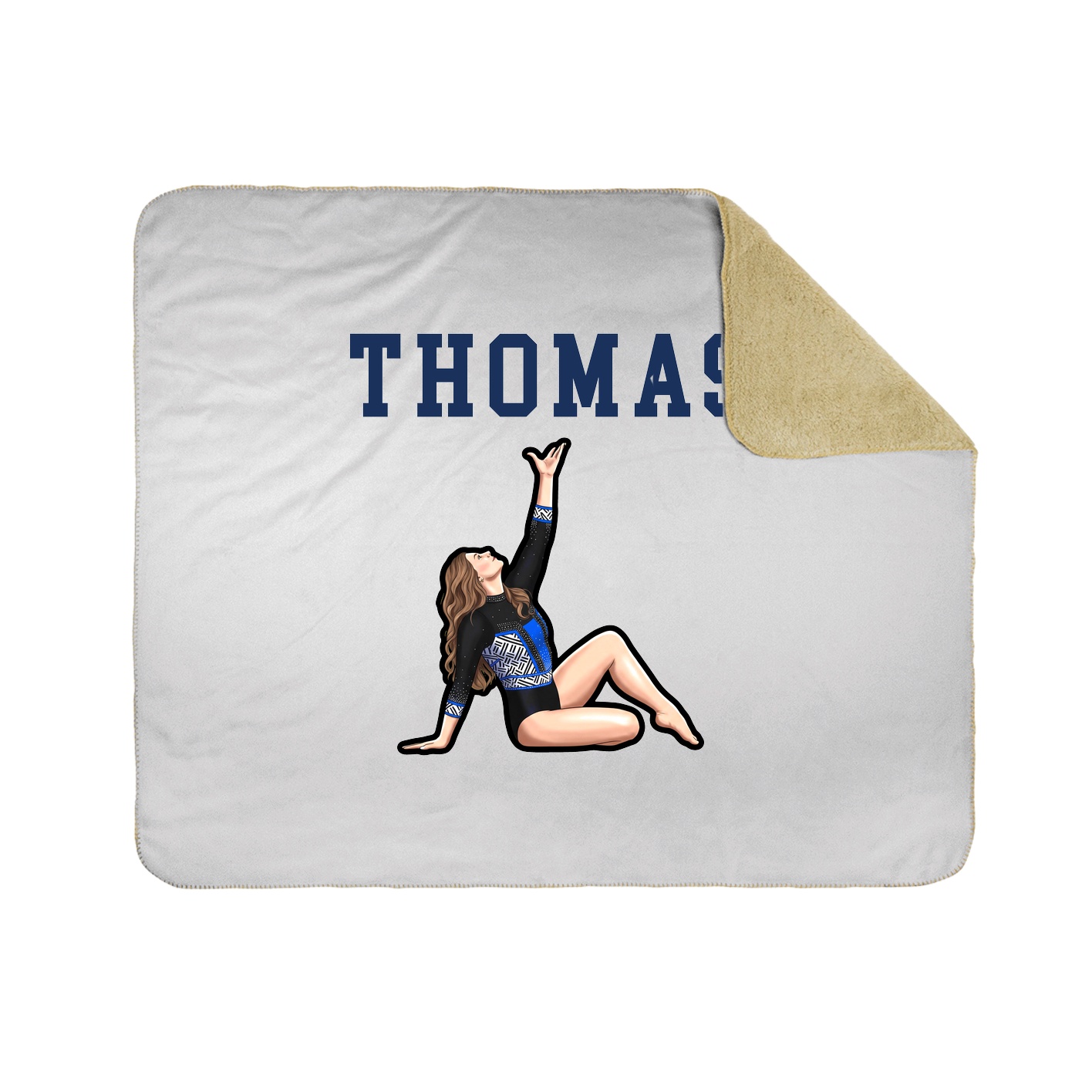 Throw Blanket — Shirsey in White