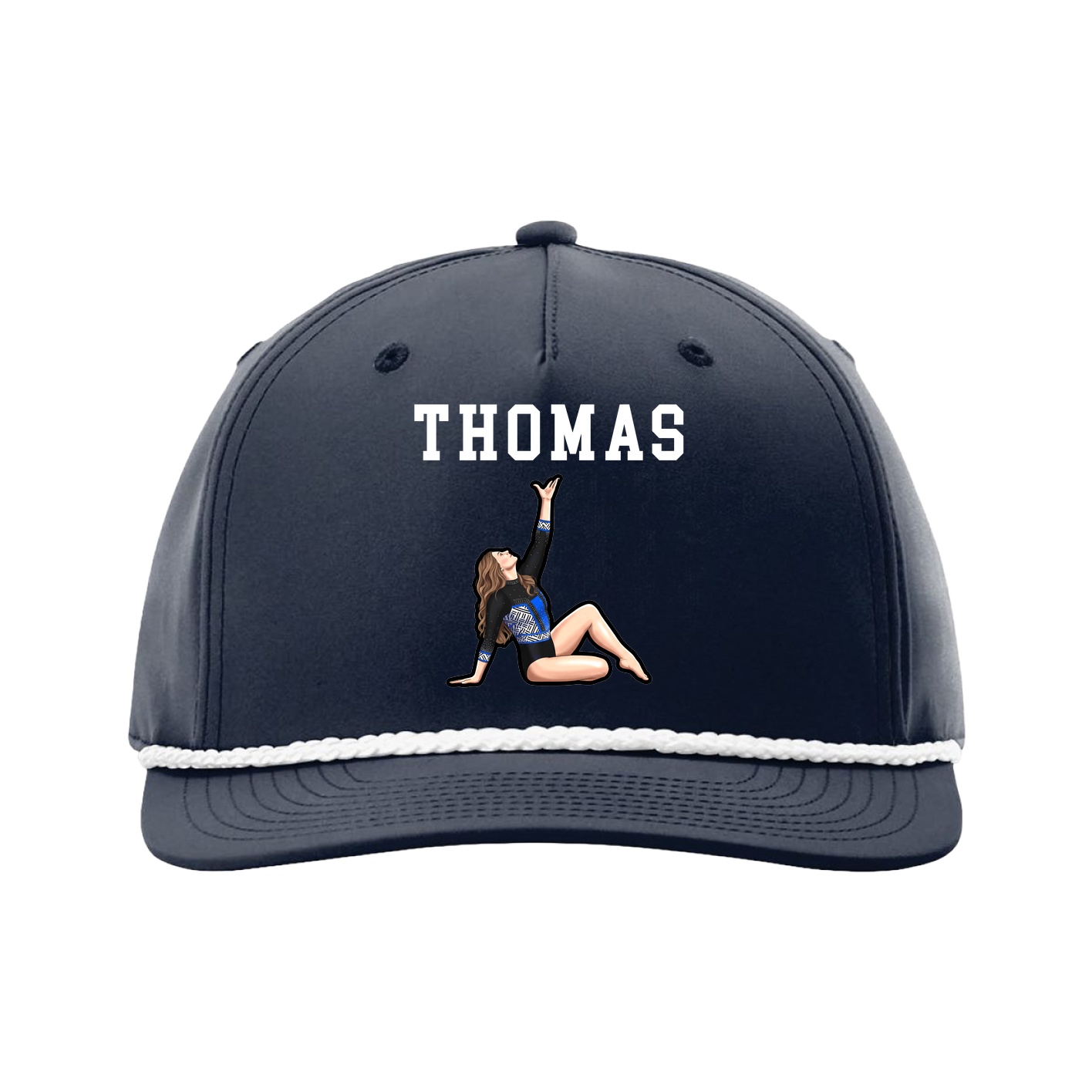 Five-Panel Classic Rope Cap — Shirsey in Navy