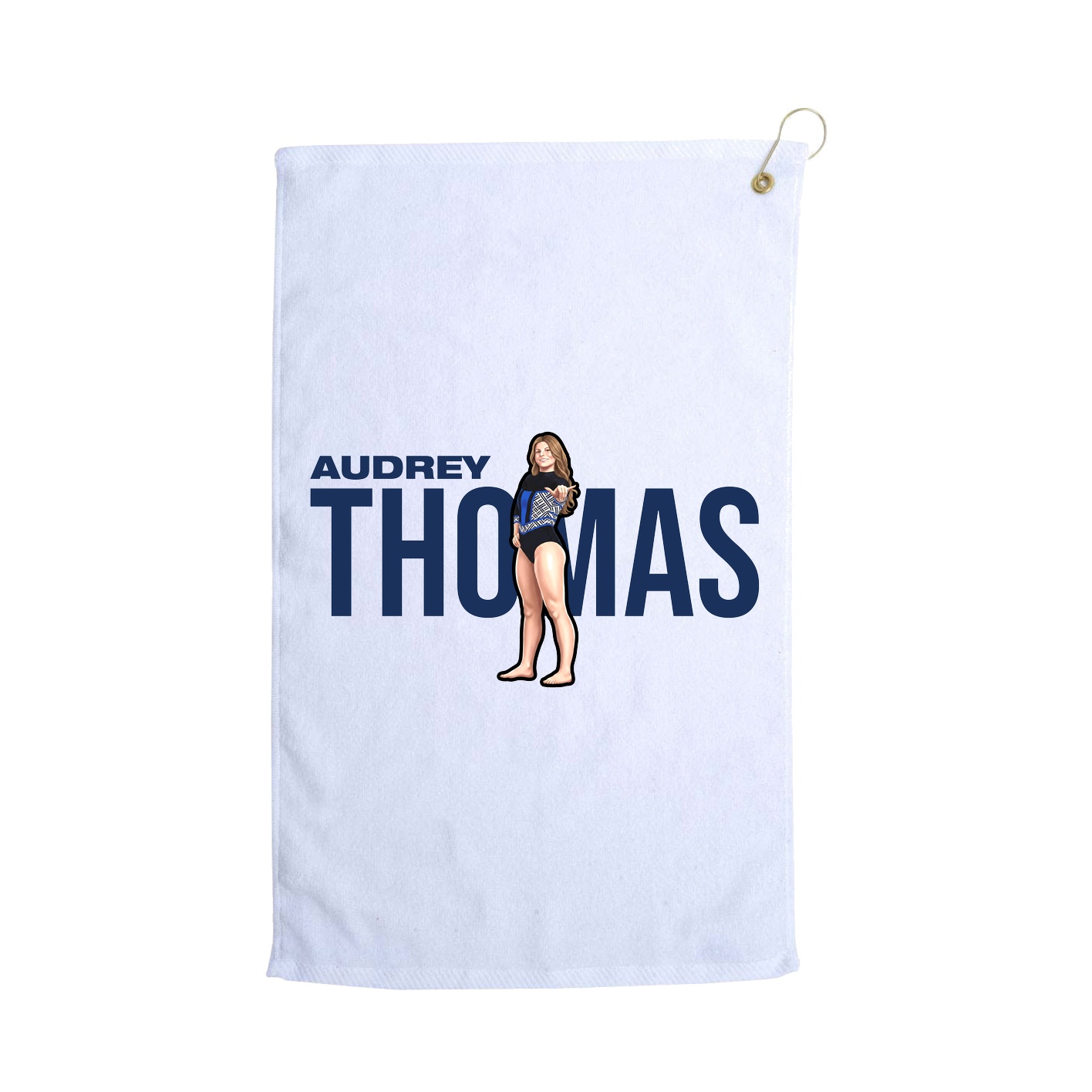 Golf Towel — Player Name in White