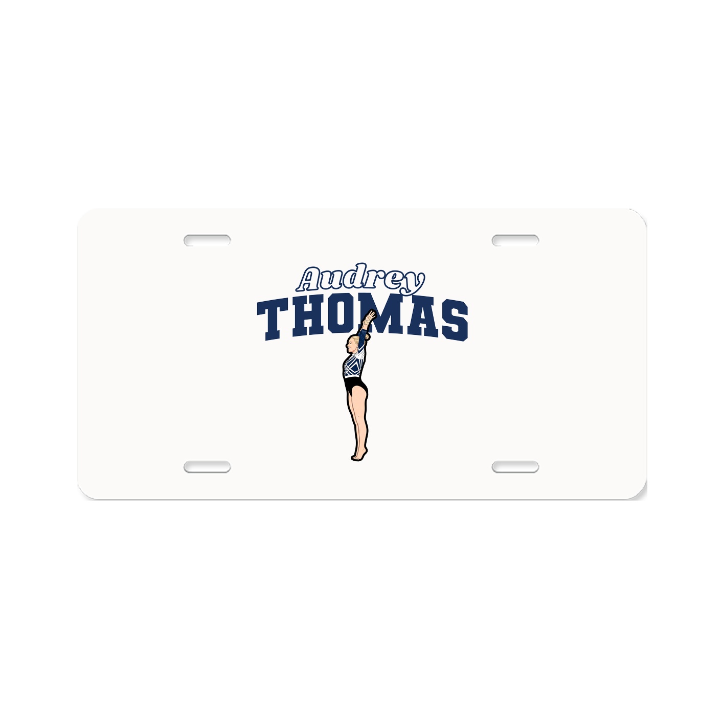 License Plate — Name Arch in Classic