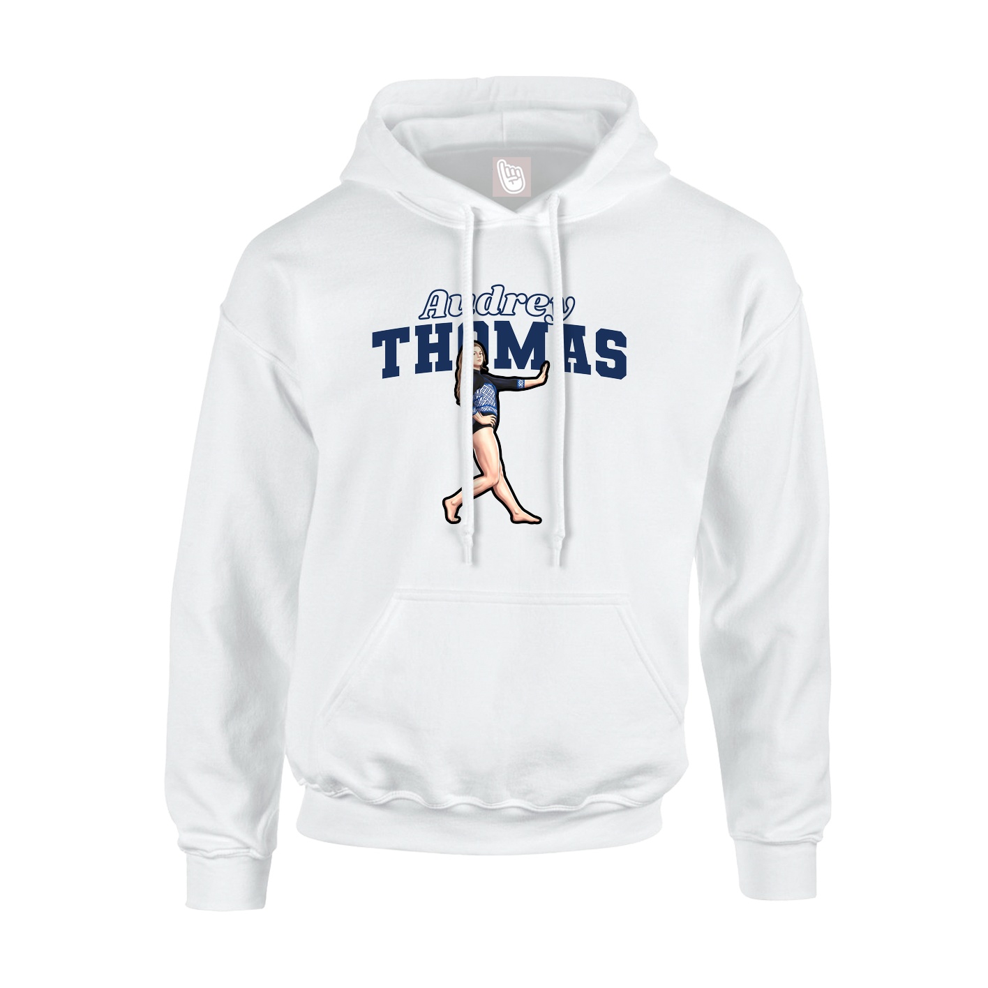 Hoodie — Name Arch in White