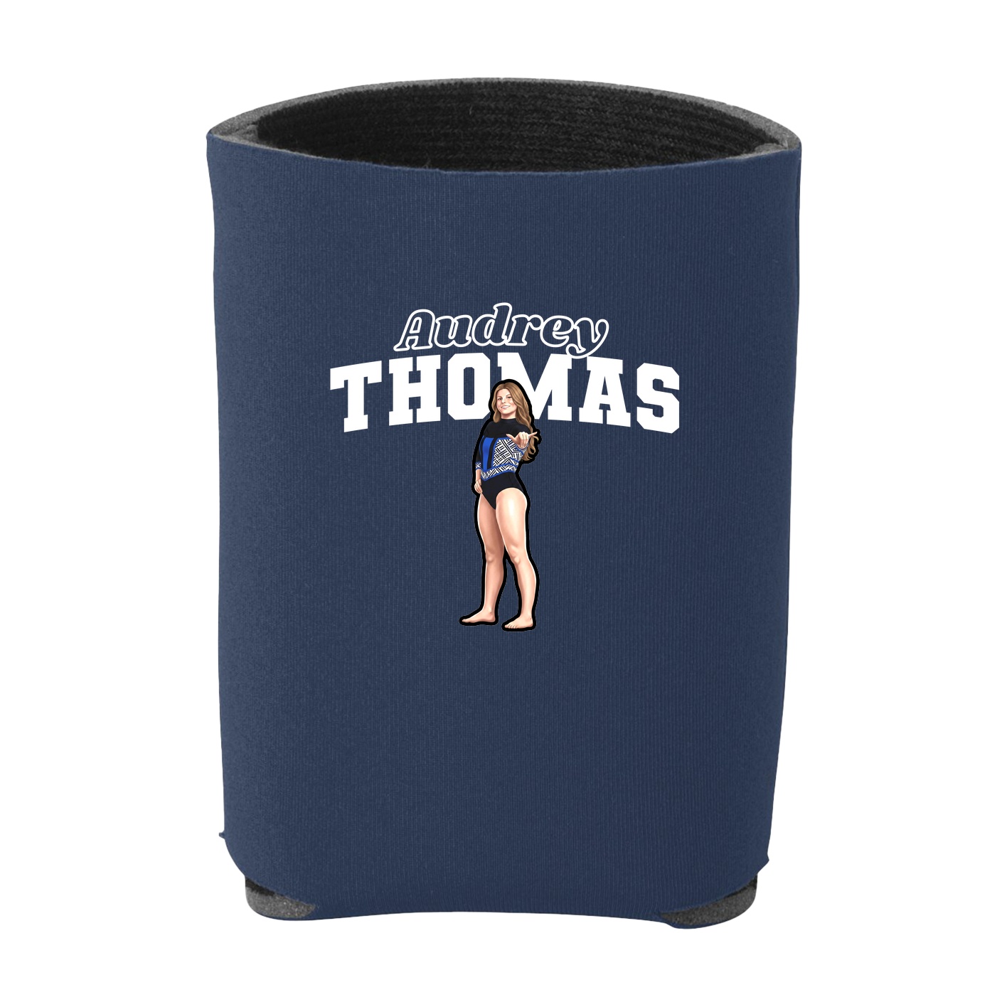 Can Holder — Name Arch in Navy