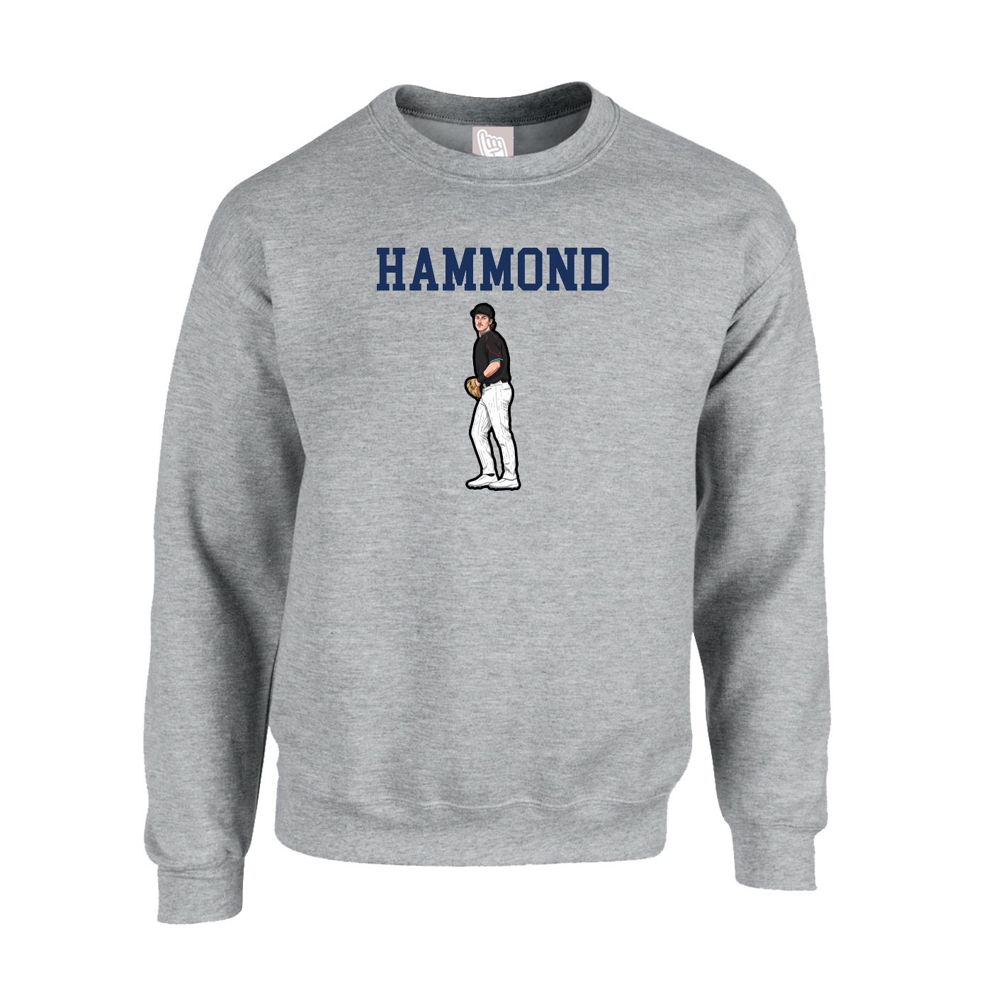 Fleece Crew — Shirsey in Grey