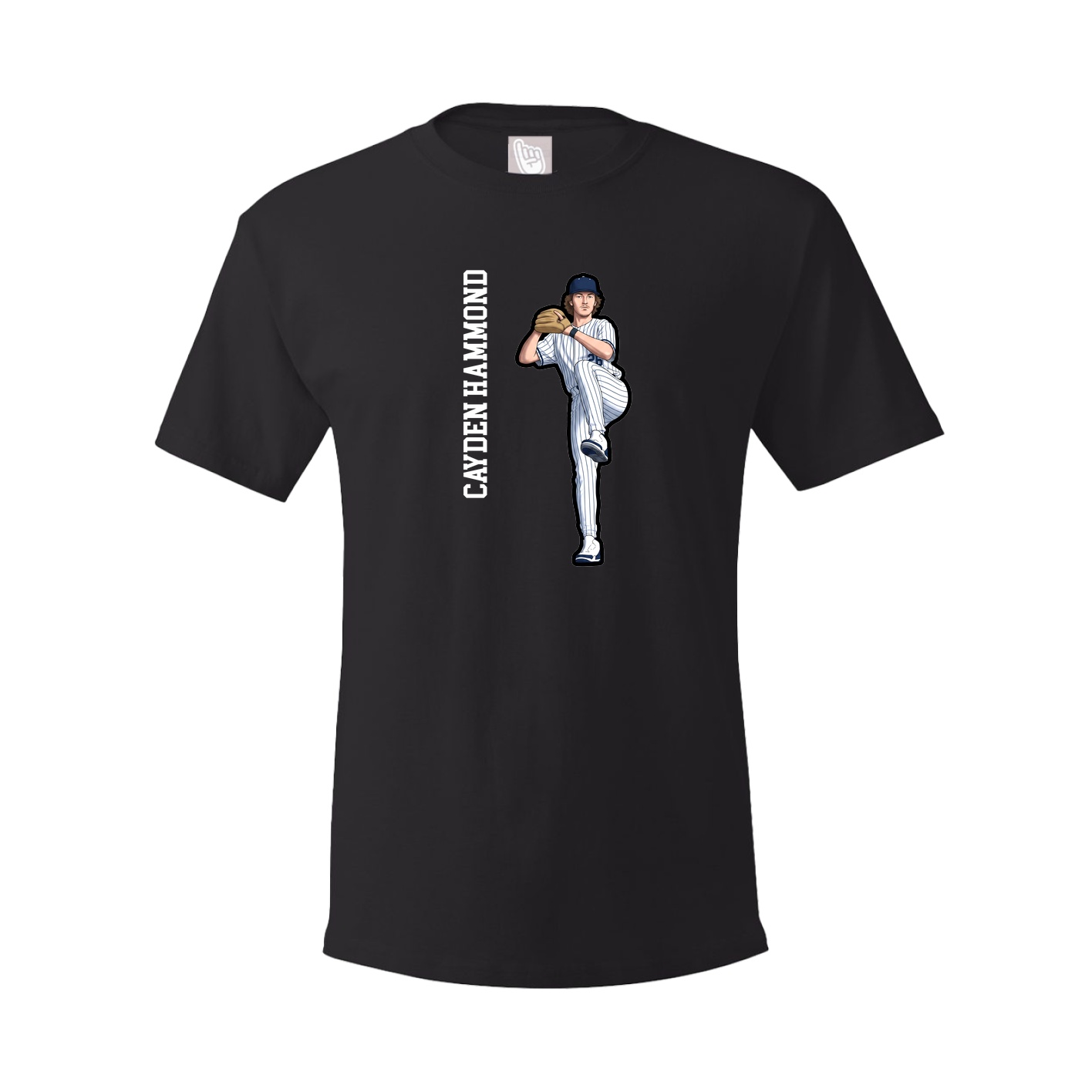 Tee — Name Vertical in Black
