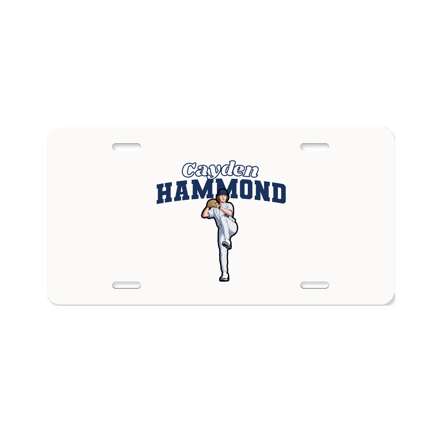 License Plate — Name Arch in Classic