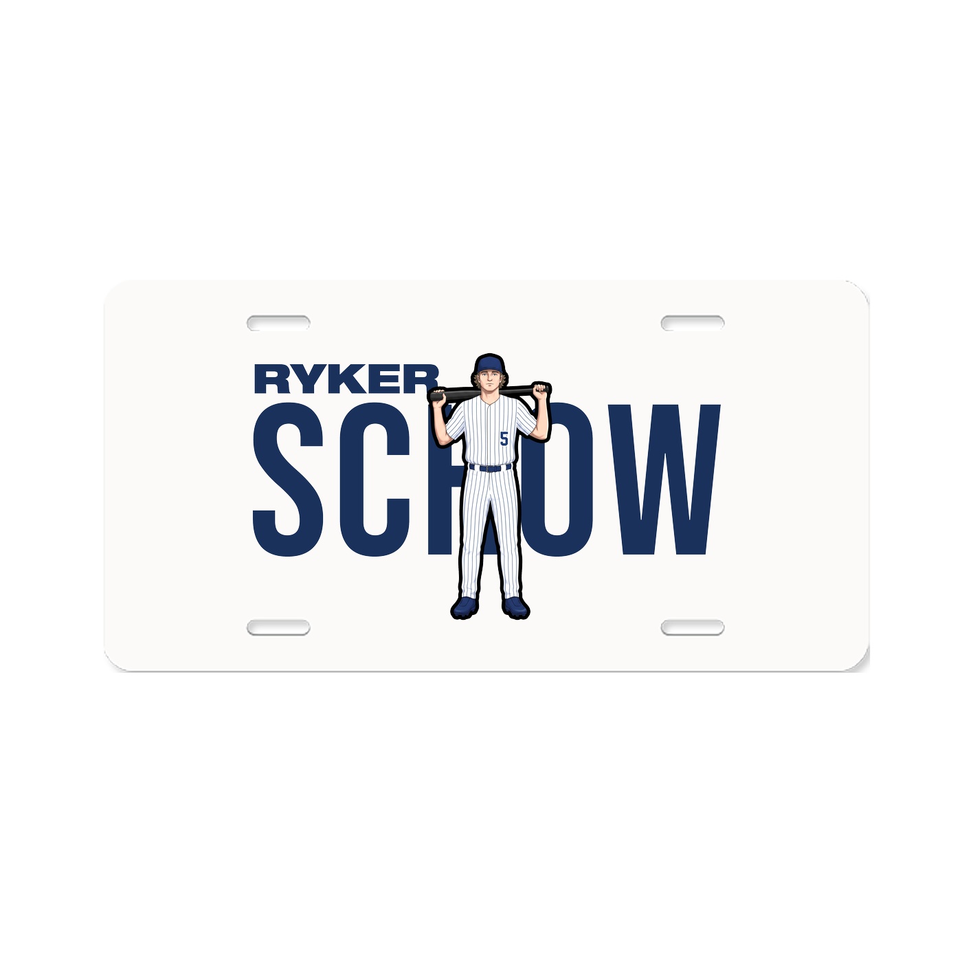 License Plate — Player Name in Classic