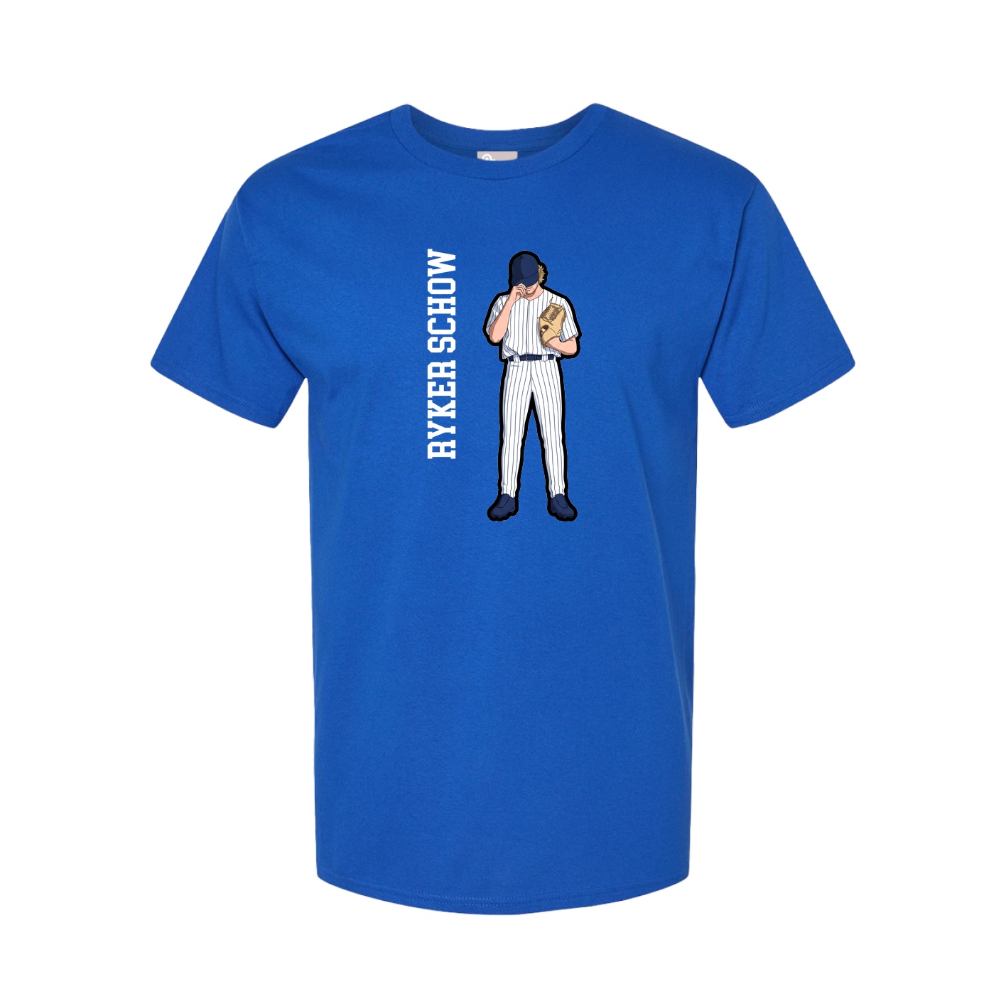 Tee — Name Vertical in Royal