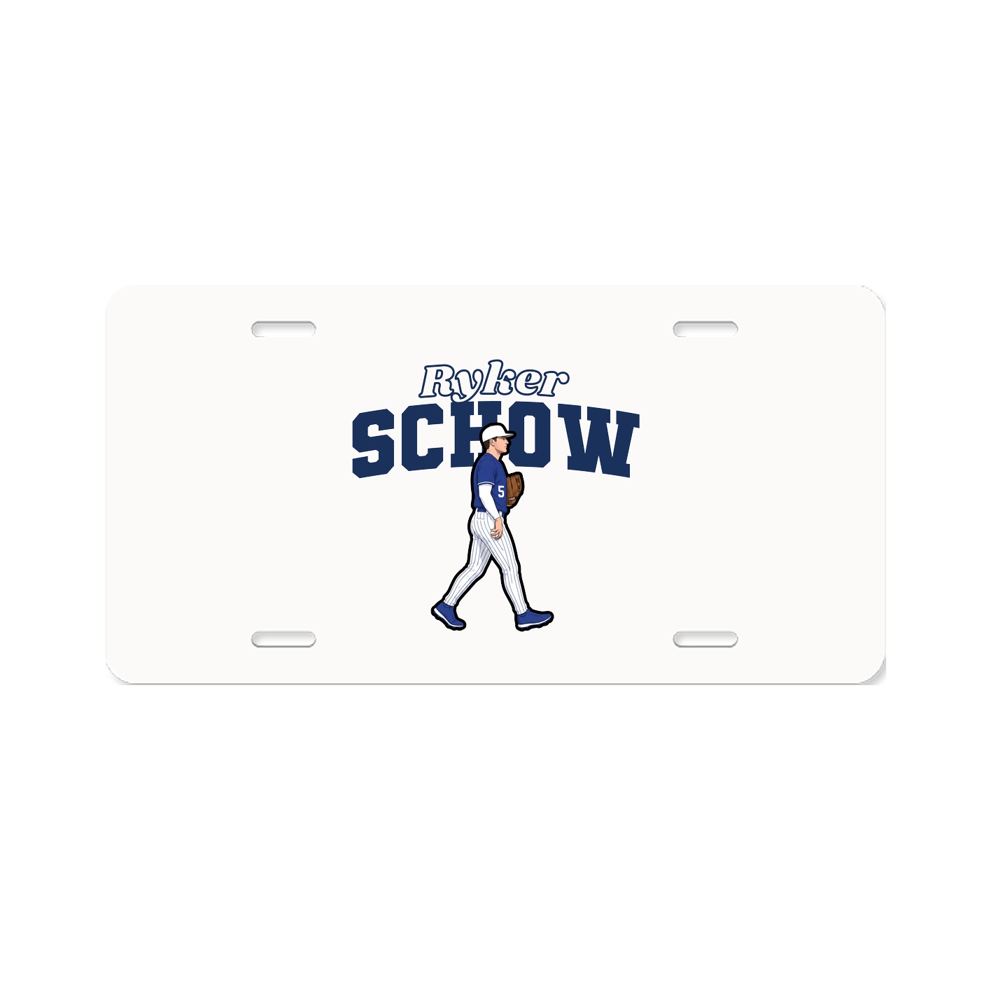License Plate — Name Arch in Classic