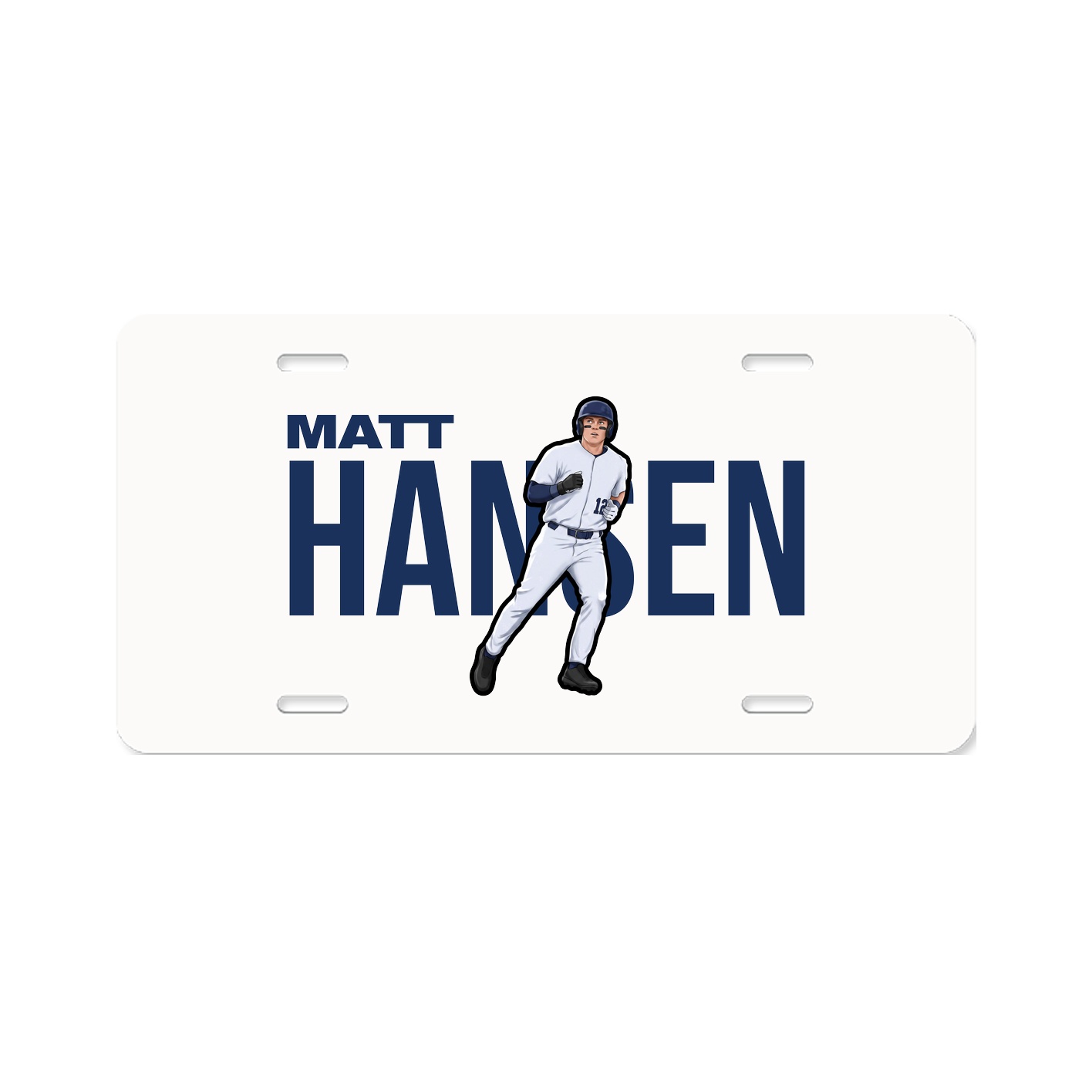License Plate — Player Name in Classic