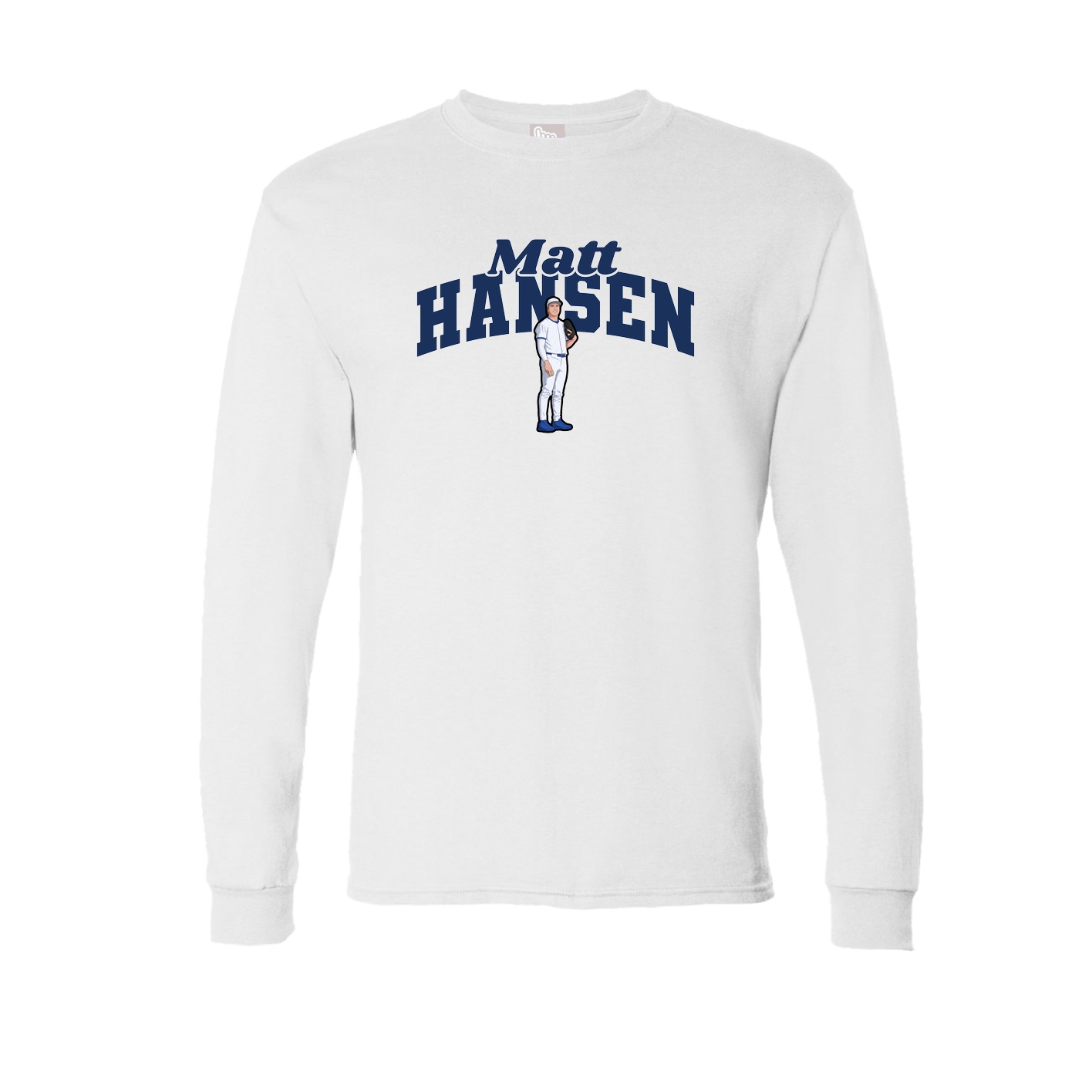Long Sleeve Tee — Signature Arch in White