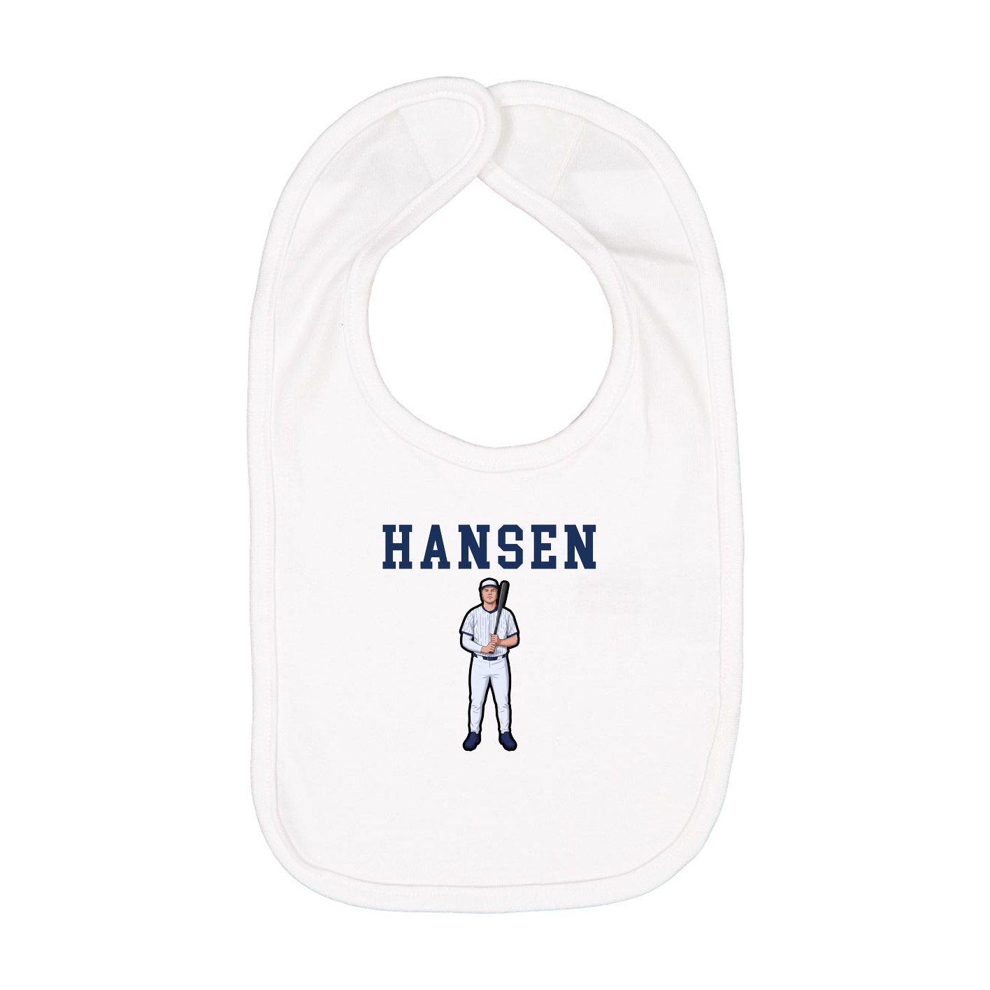 Infant Bib — Shirsey in White