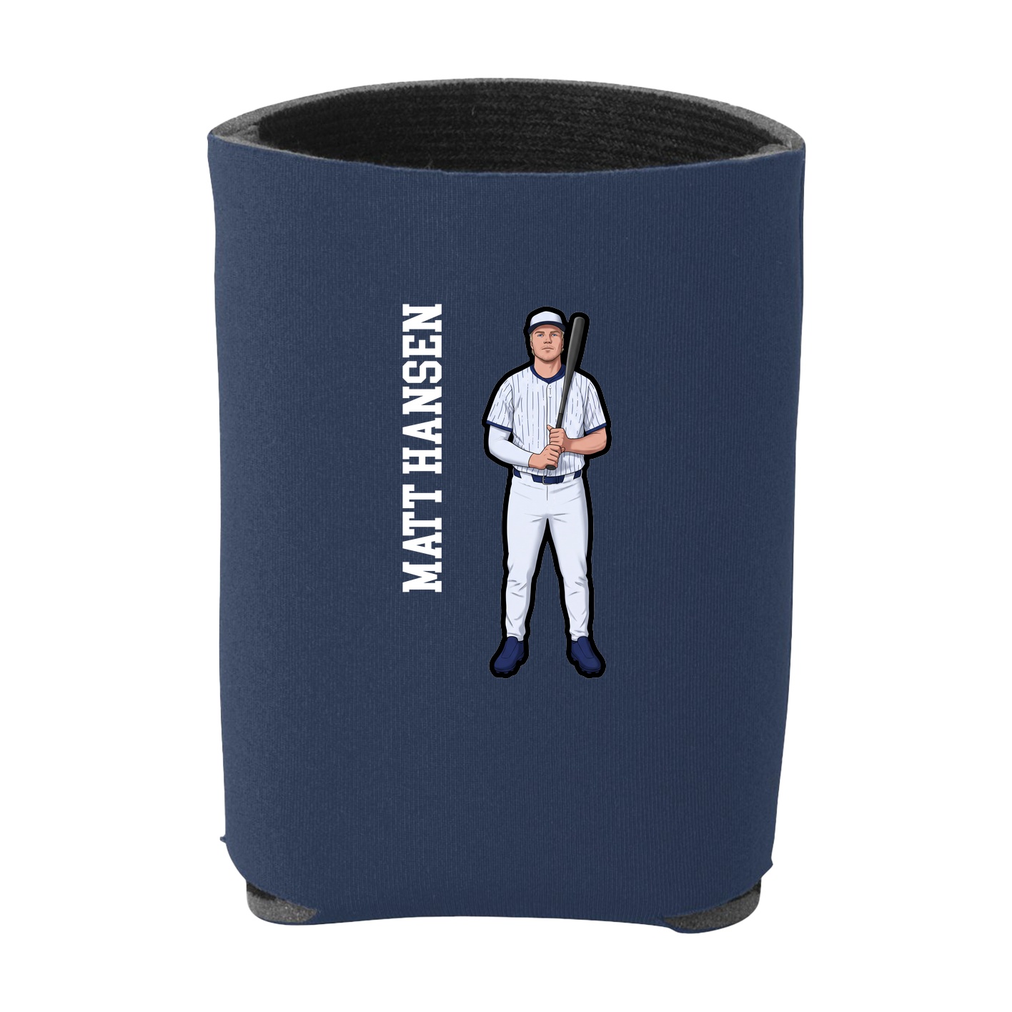 Can Holder — Name Vertical in Navy