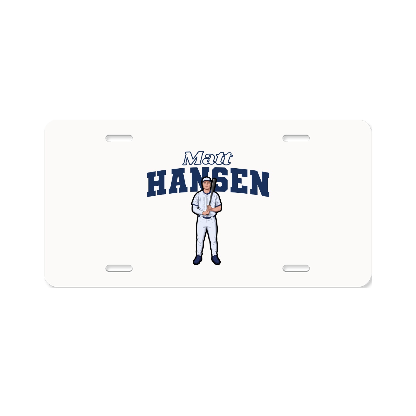 License Plate — Name Arch in Classic