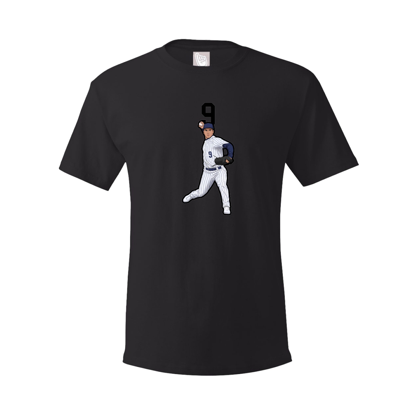 Youth Tee — Number Top in Black