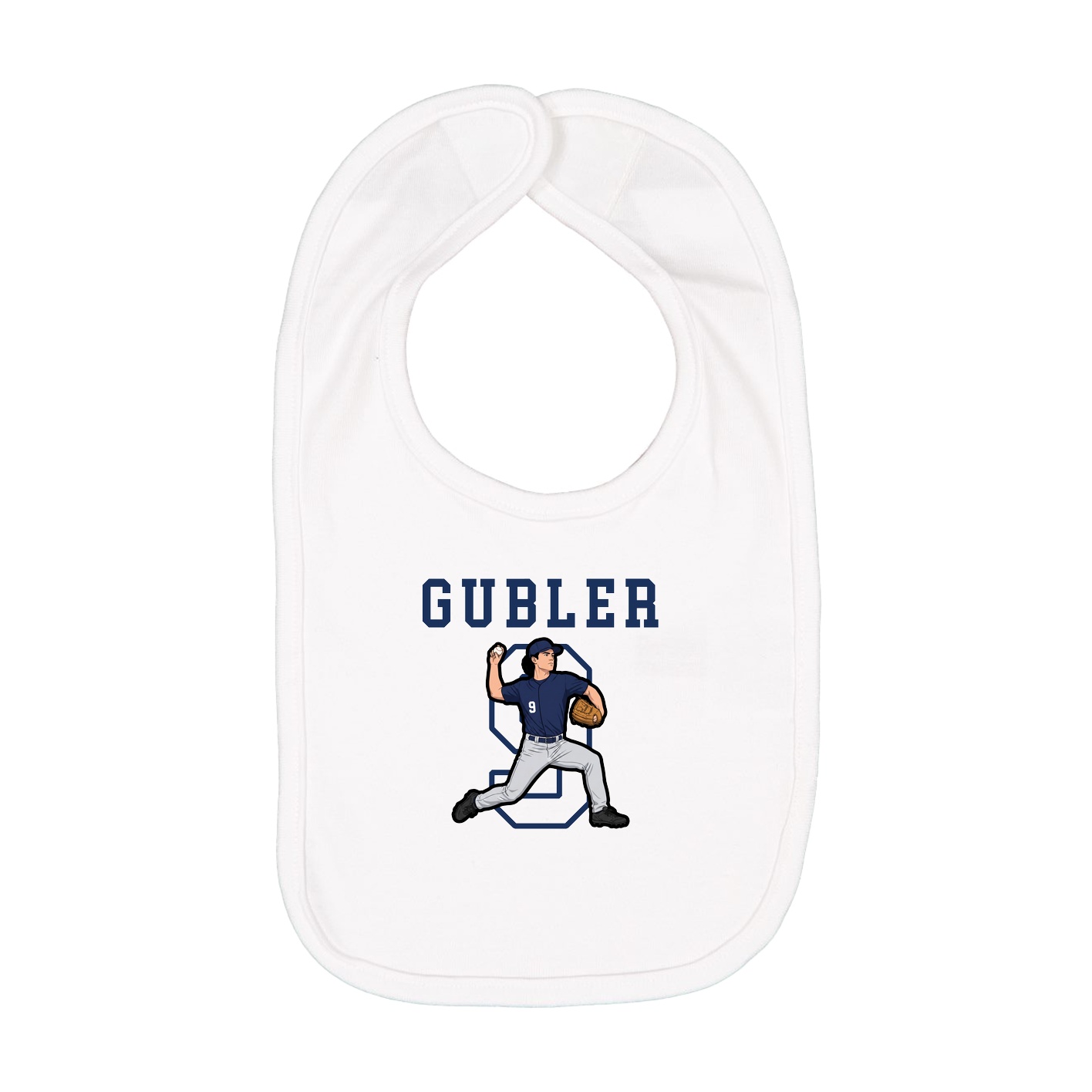 Infant Bib — Shirsey in White