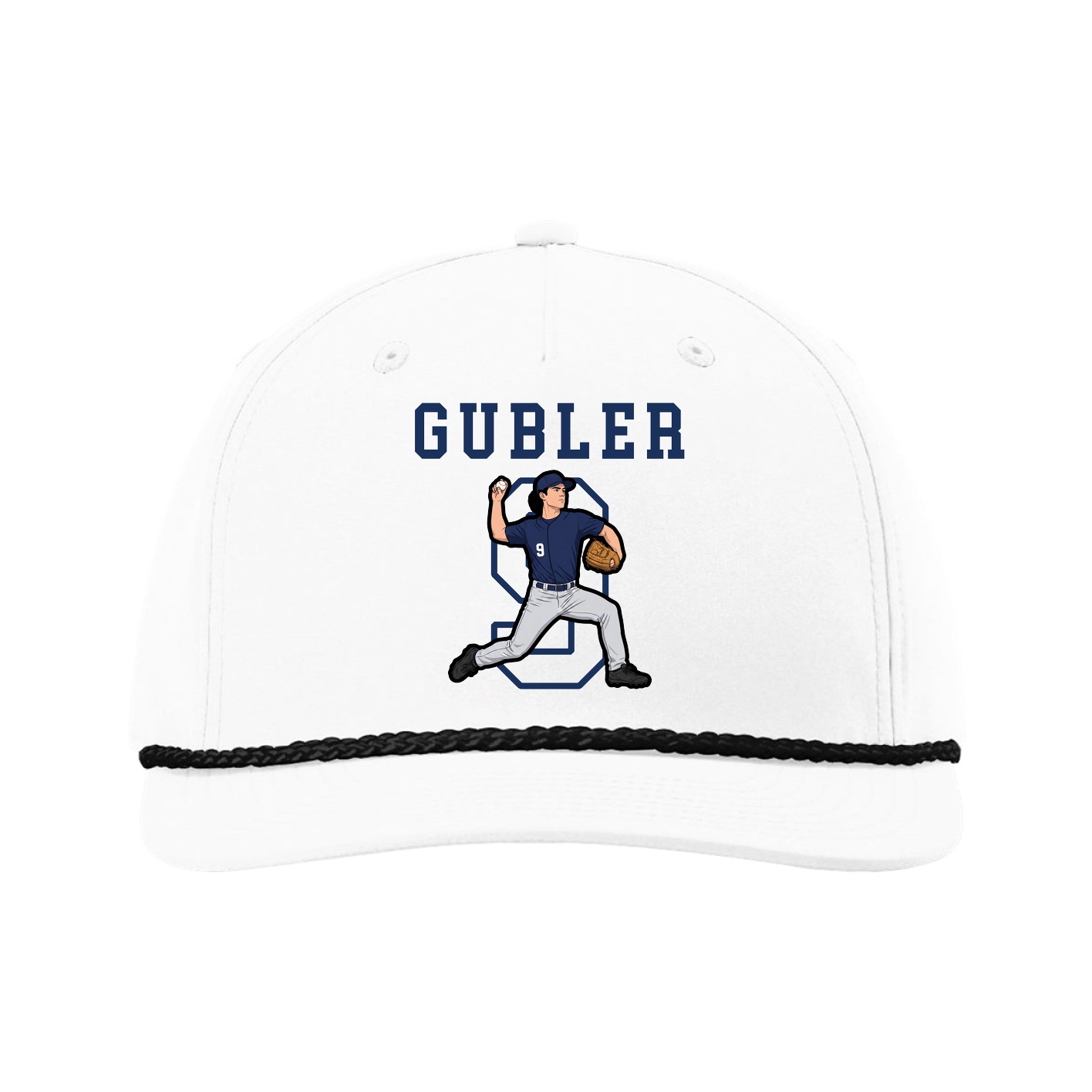 Five-Panel Classic Rope Cap — Shirsey in White