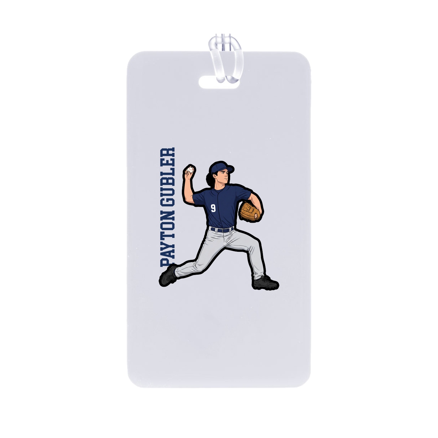 Bag Tag — Name Vertical in Classic