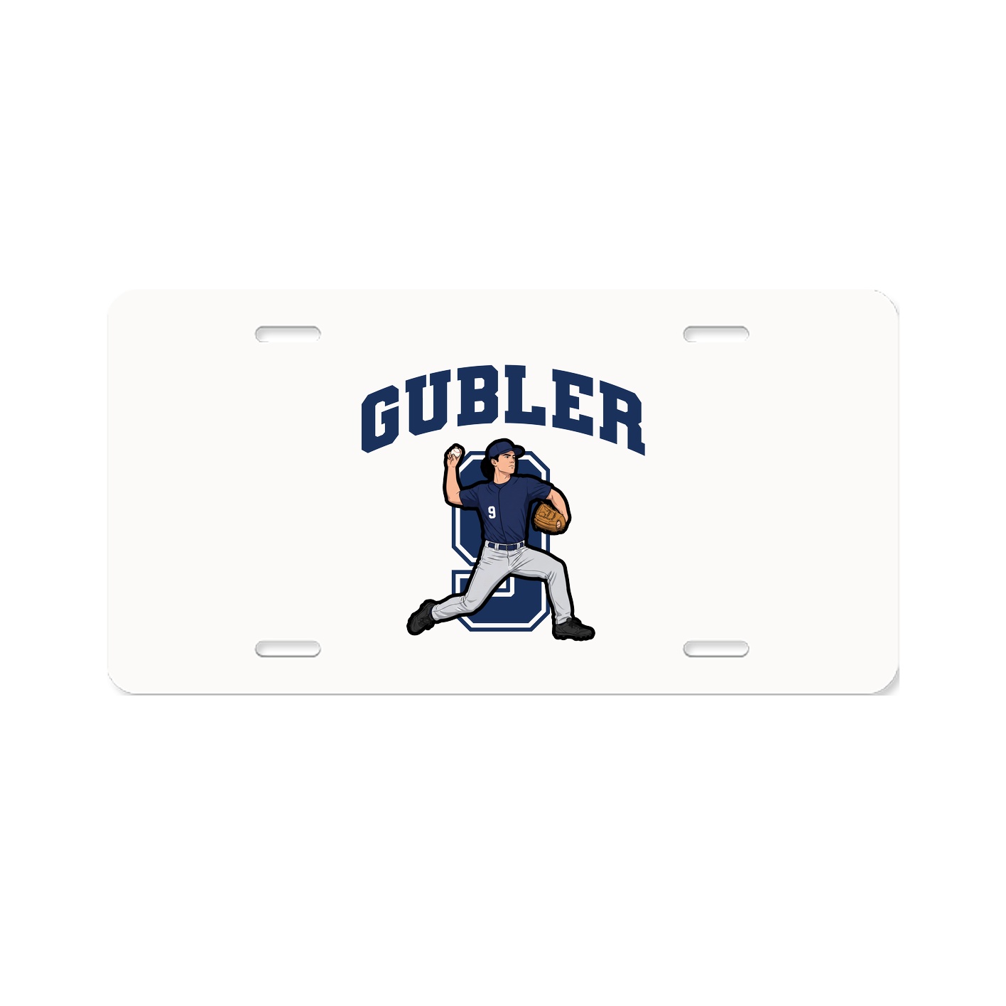 License Plate — Number in Classic