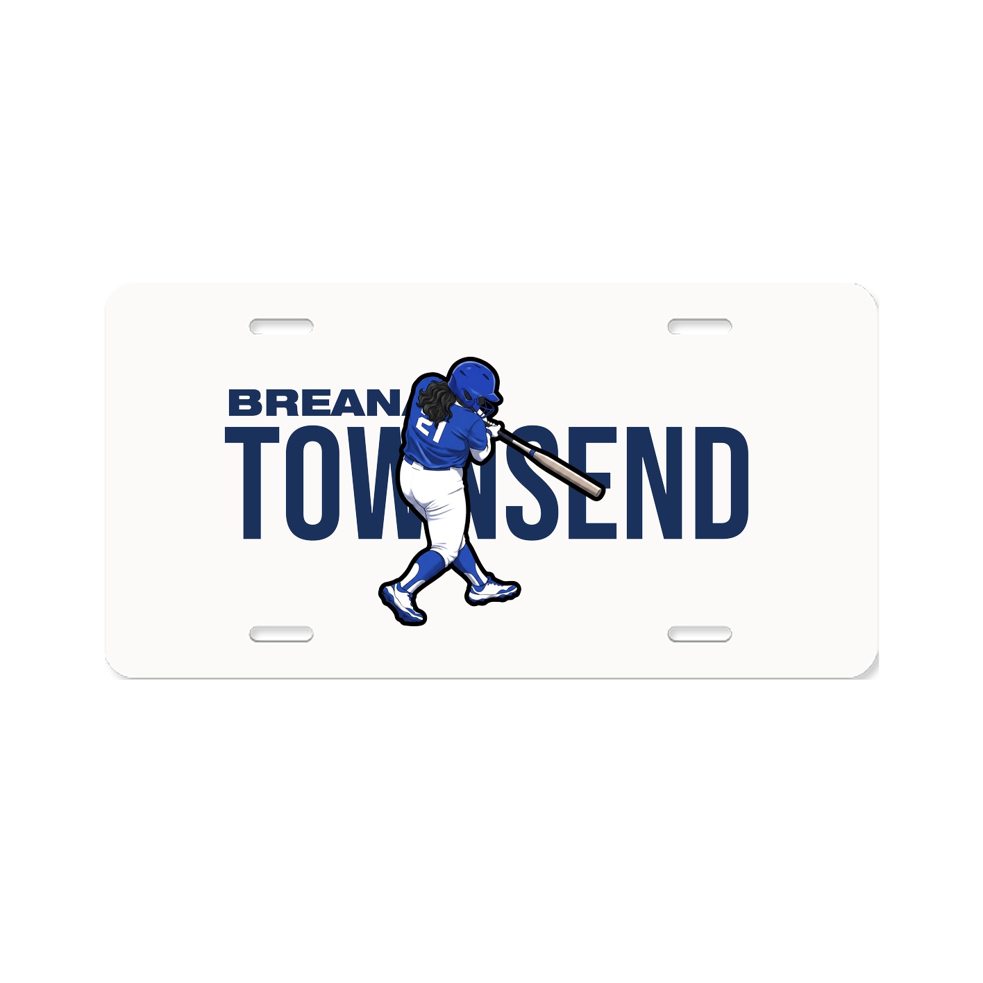 License Plate — Player Name in Classic