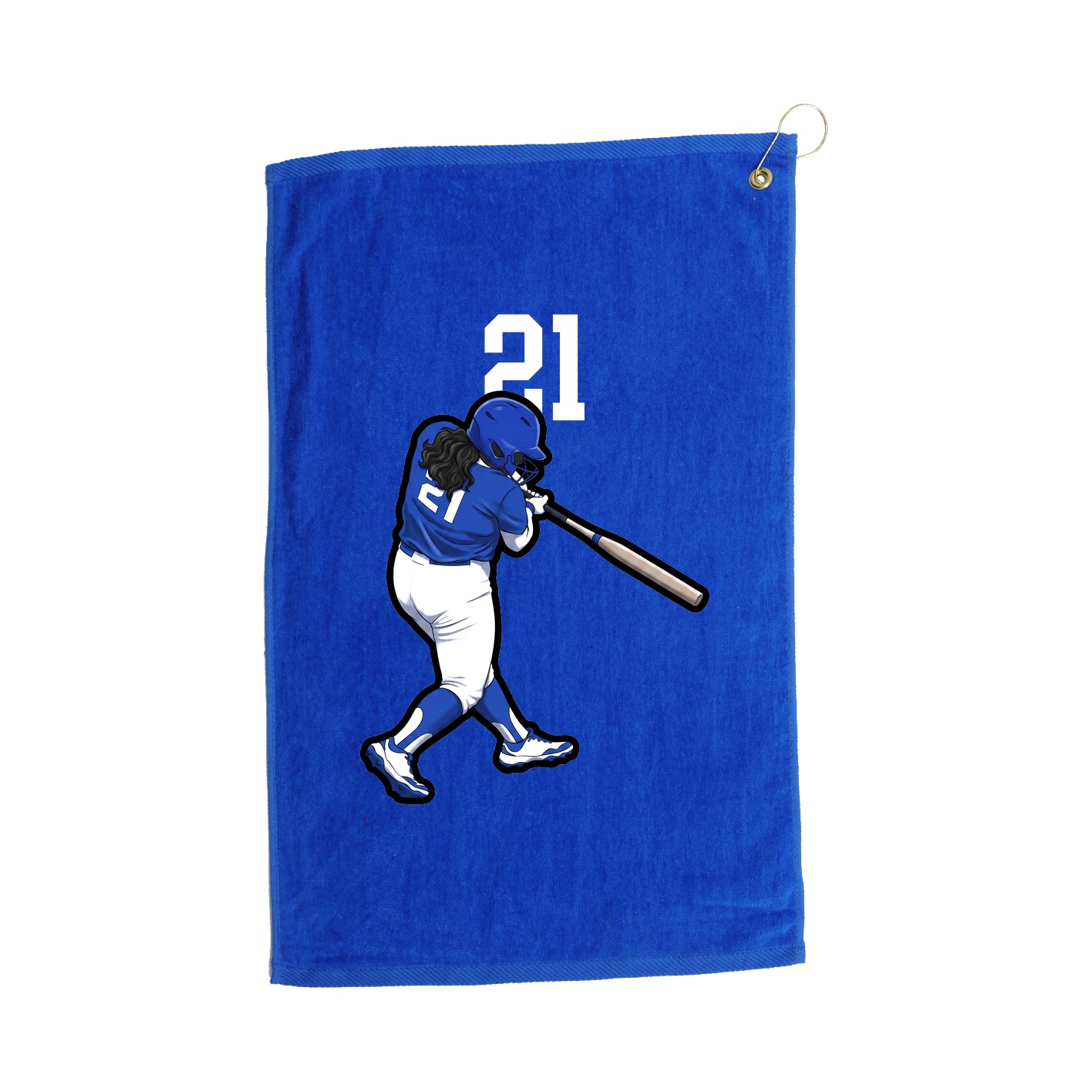 Golf Towel — Number Top in Royal