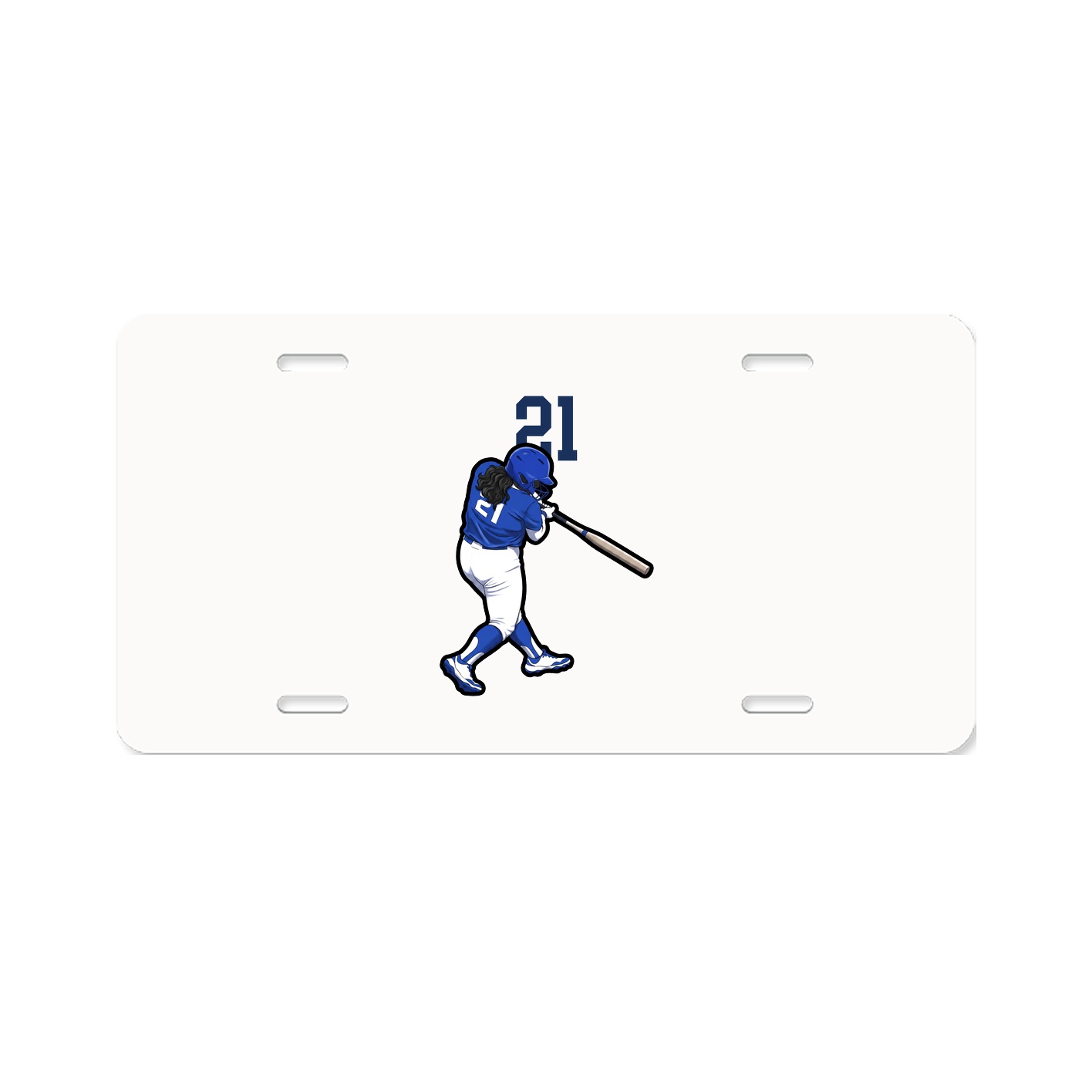 License Plate — Number Top in Classic