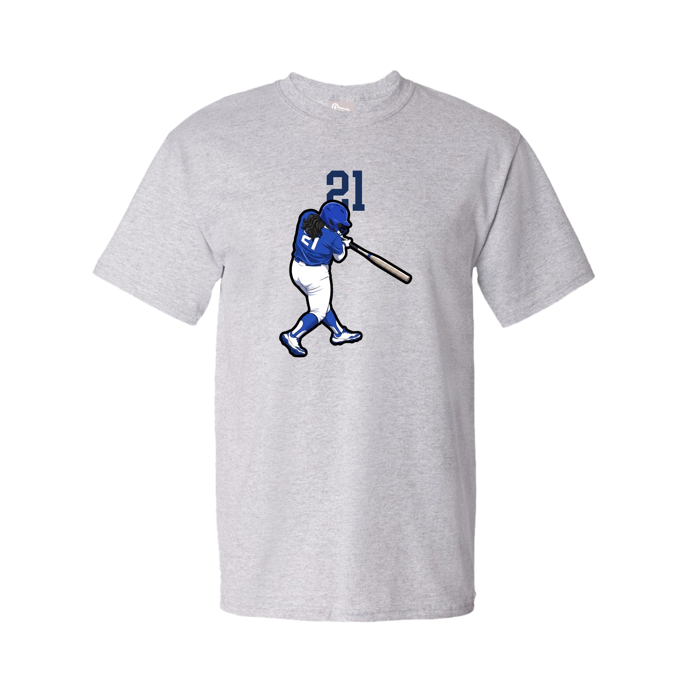 Youth Tee — Number Top in Grey