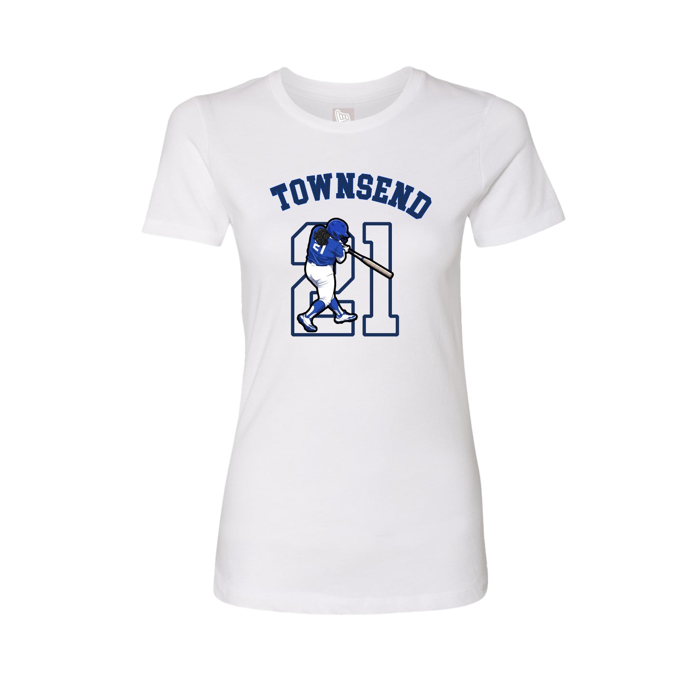 Fitted Women's Tee — Shirsey Arch in White