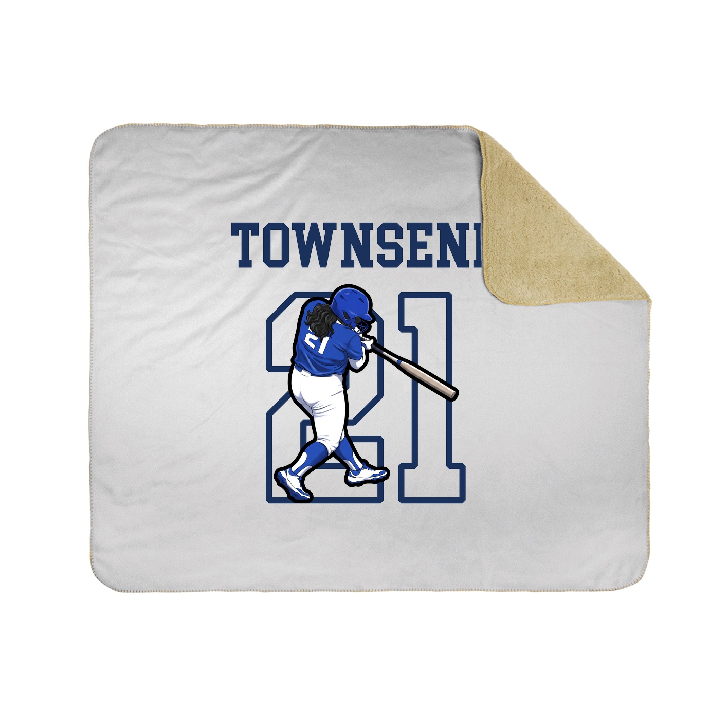 Throw Blanket — Shirsey in White