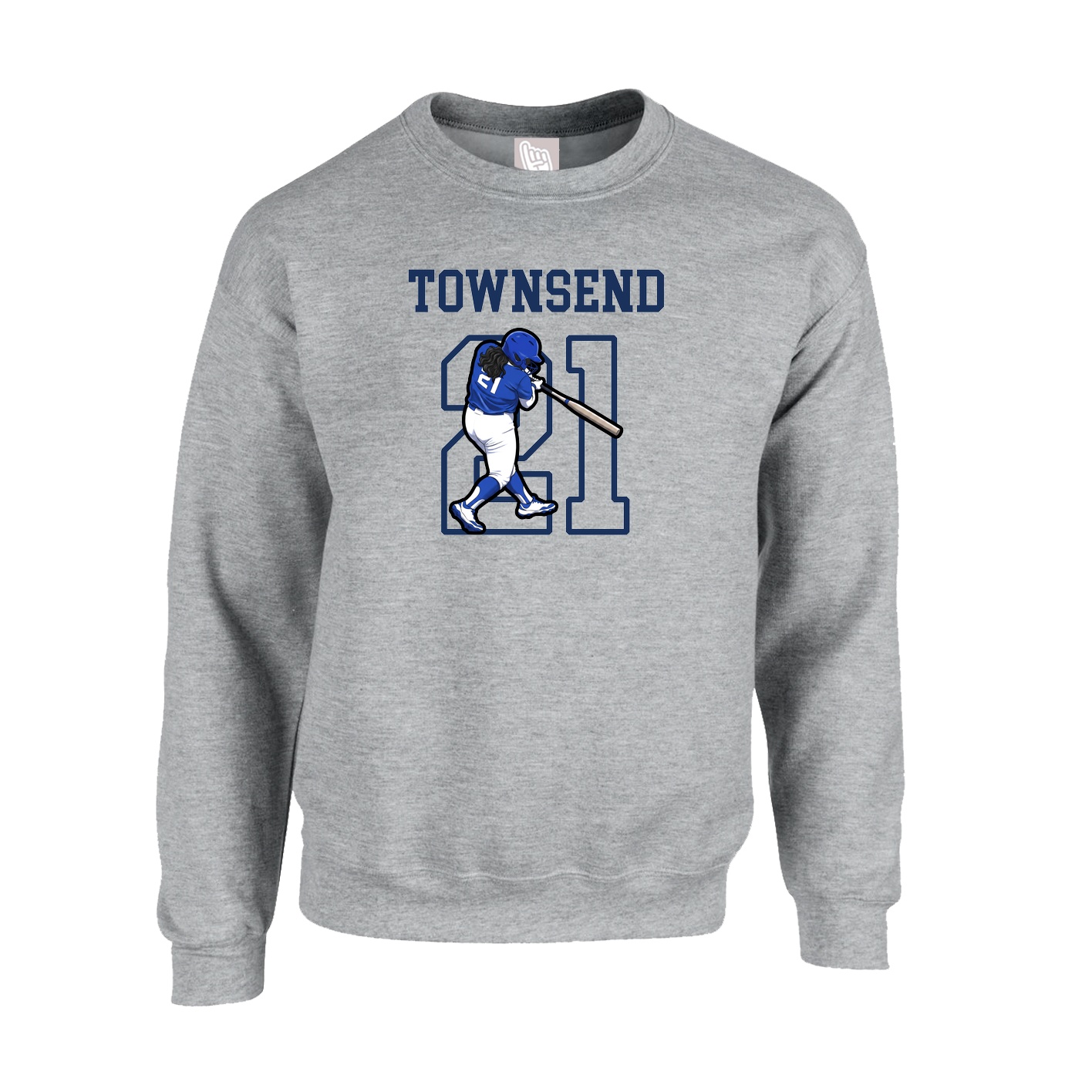Fleece Crew — Shirsey in Grey