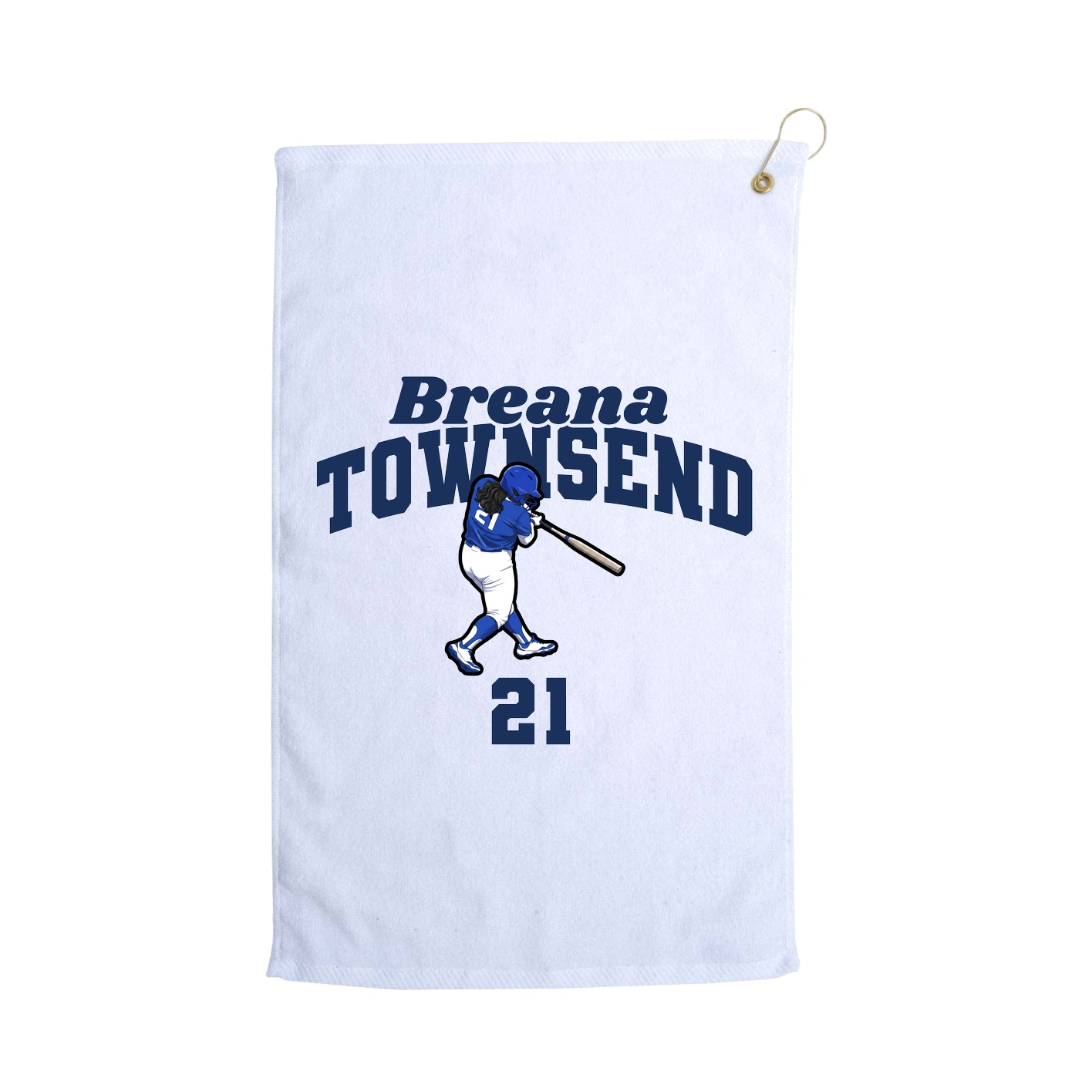 Golf Towel — Signature Arch in White