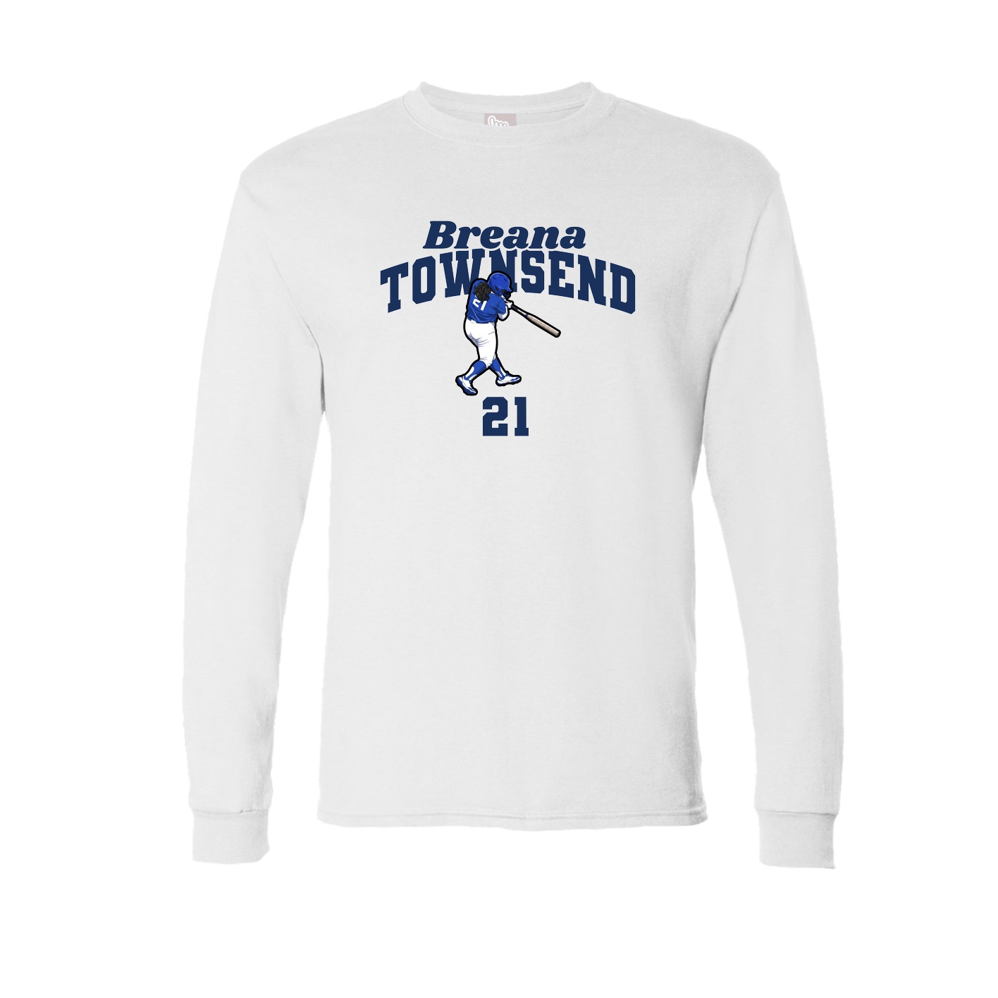 Long Sleeve Tee — Signature Arch in White