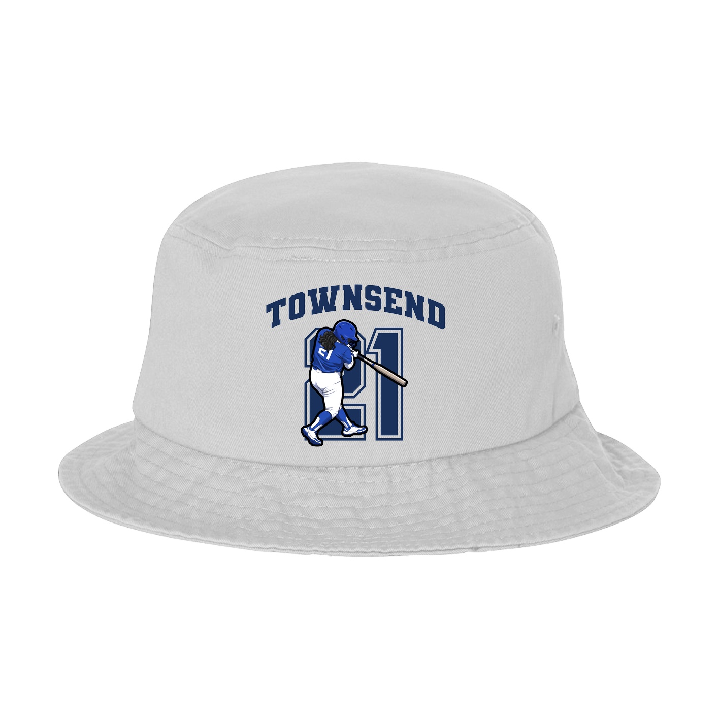 Bucket Cap — Number in White