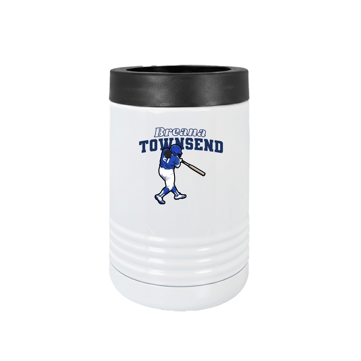 Beverage Holder — Name Arch in White