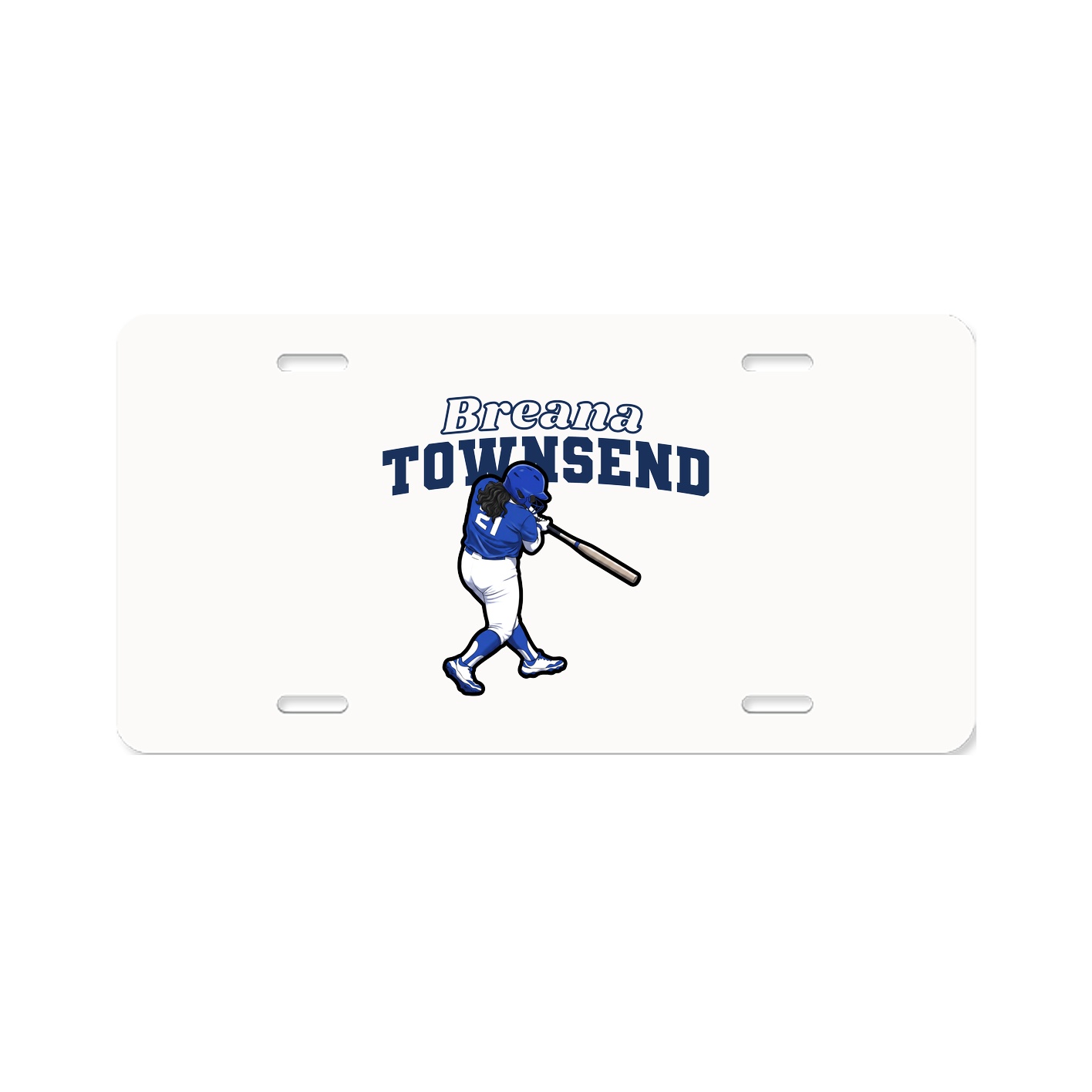 License Plate — Name Arch in Classic