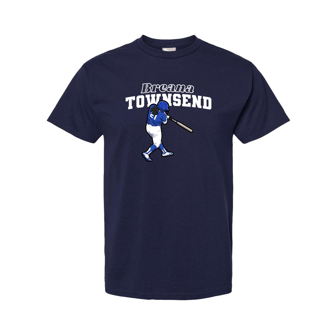 Youth Tee — Name Arch in Navy