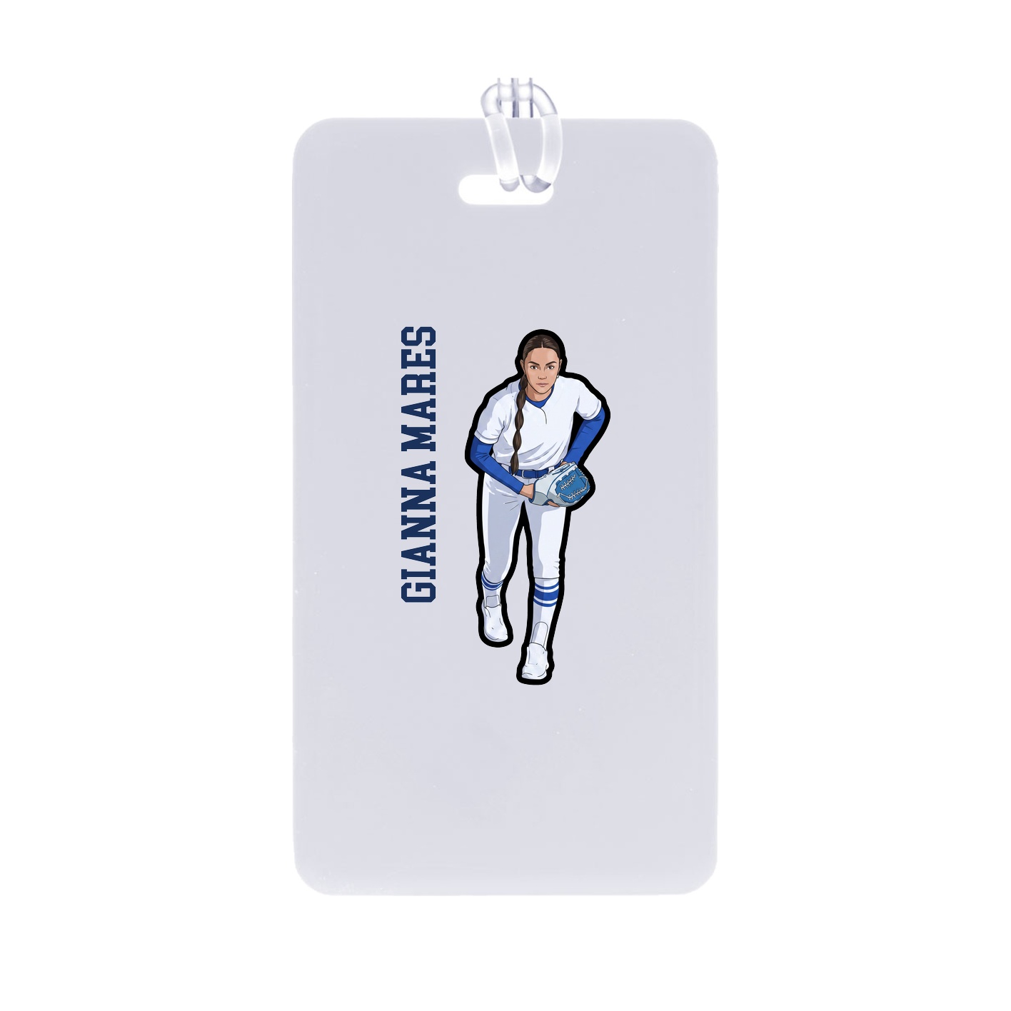 Bag Tag — Name Vertical in Classic