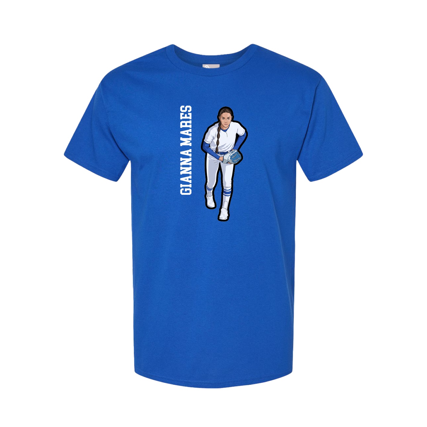 Tee — Name Vertical in Royal