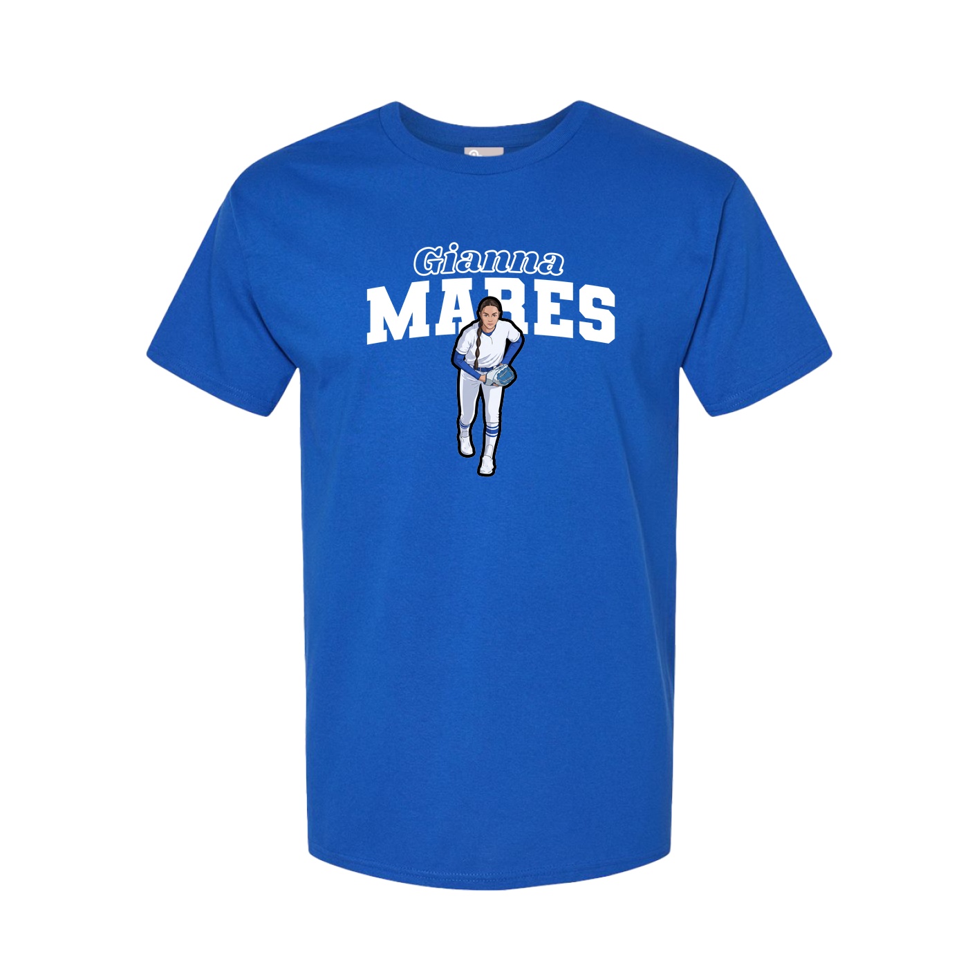 Youth Tee — Name Arch in Royal